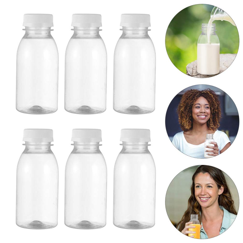 DOITOOL 1 Set 10 Pcs Milk Bottle Juice Bottle Travel Bottle Milk Storage Container Beverage Storage Bottles Storage Bottle for Milk Plastic Bottle 4