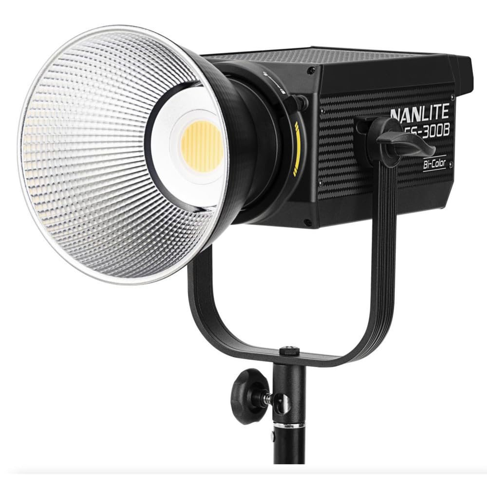 Nanlite FS-300B Bi-Color Studio Spotlight, 2700K-6500K, Bluetooth, 2.4G, Bowens Mount 1