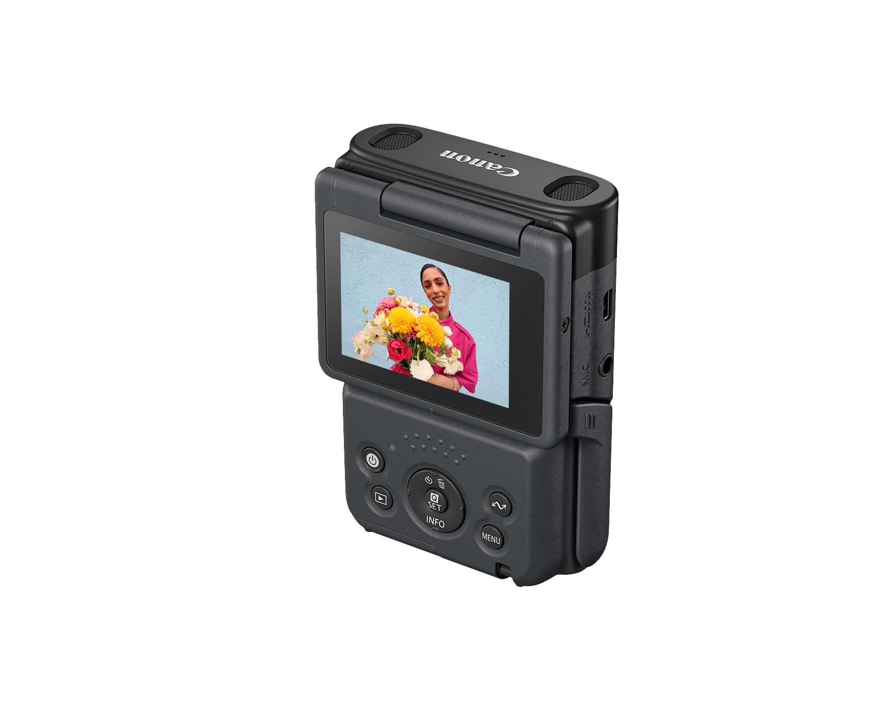 Canon PowerShot V10 Compact Vlogging Camera, 1" CMOS Sensor, 4K Video Streaming, Built‑in Wide‑Angle Zoom Lens, Flip‑LCD & Stereo Mic, Image Stabilization, Creator Studio in Your Pocket, Black 6