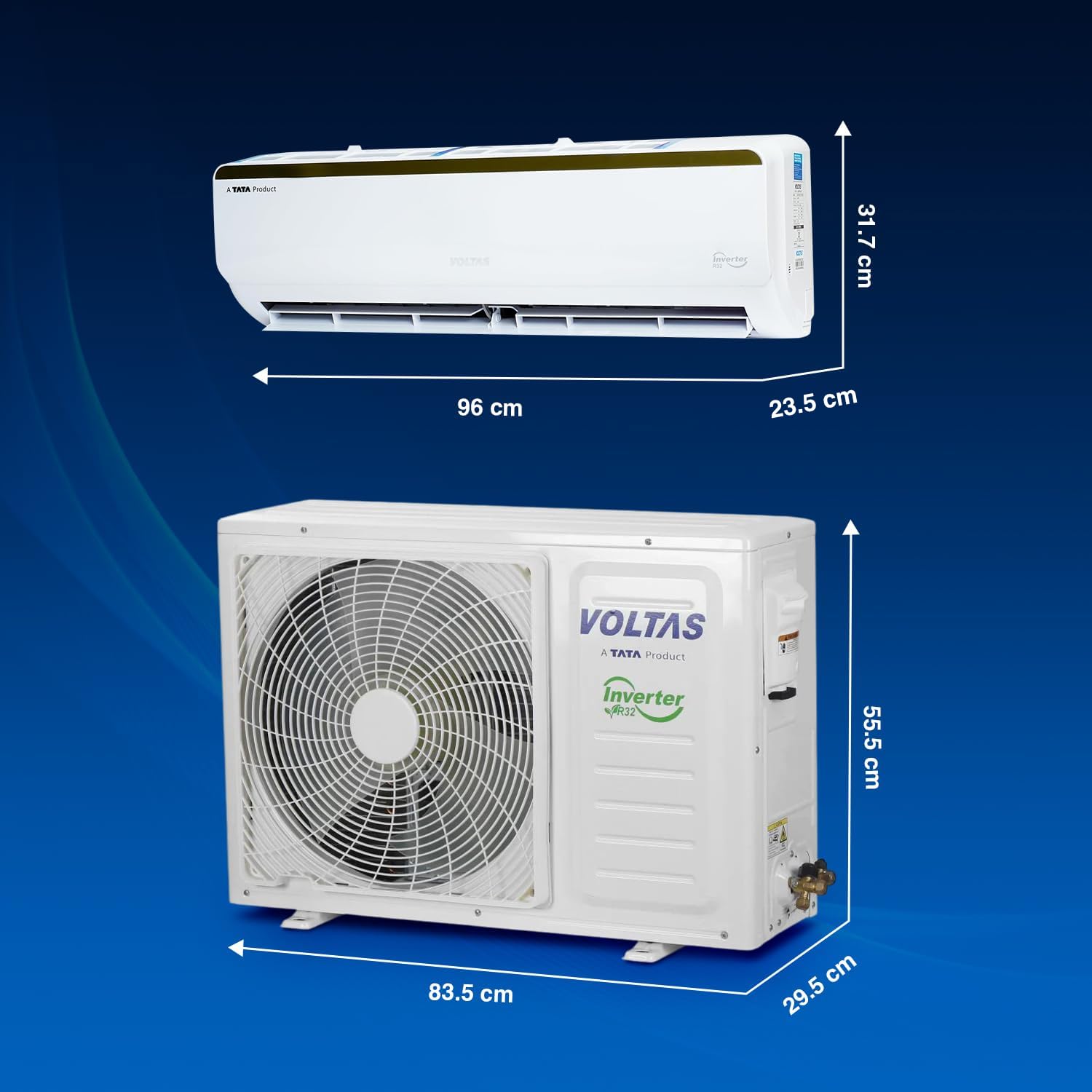 Voltas 1.5 Ton 3 Star Split AC (Copper 183 CZA White) 3