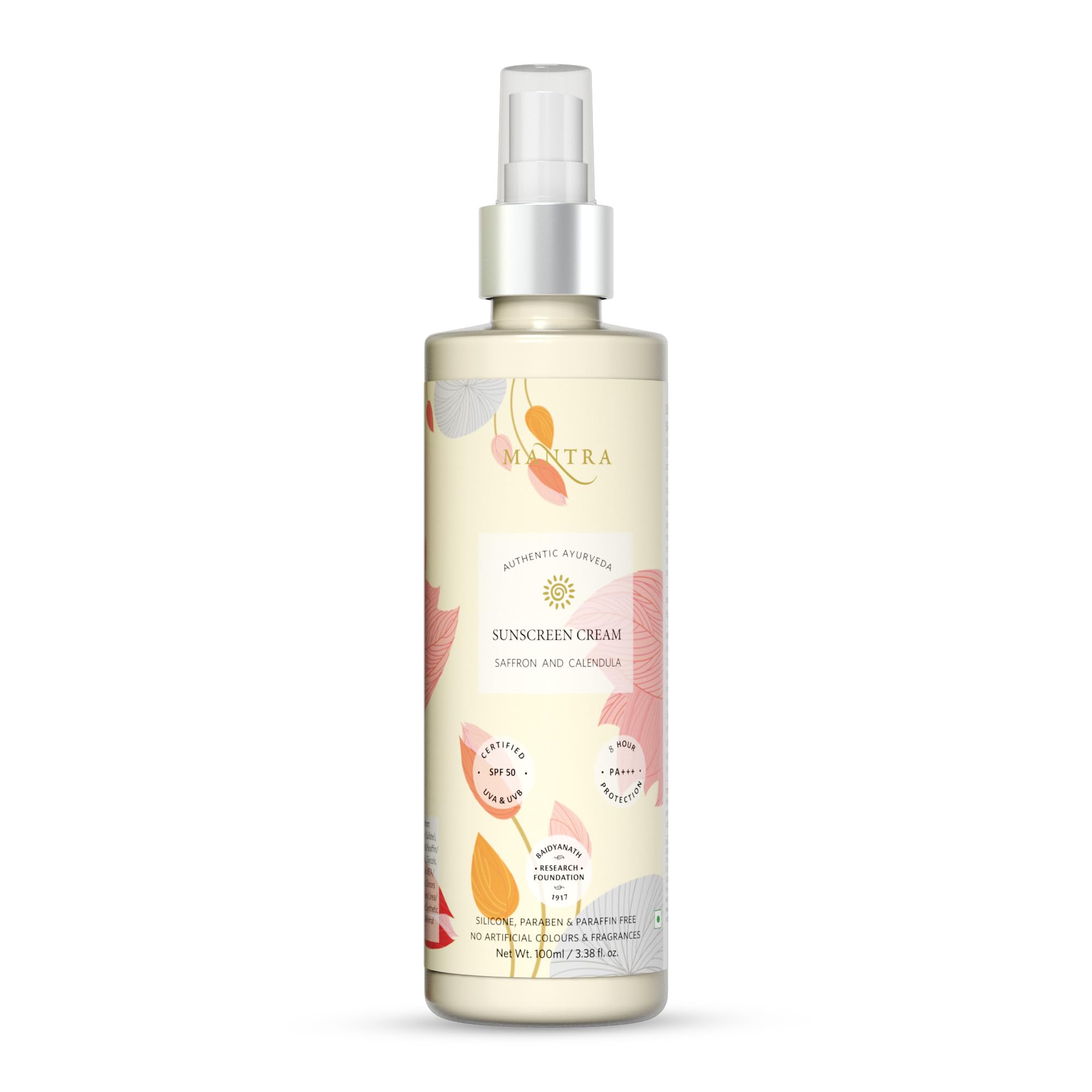 Mantra Herbal Pollution Protect SPF 30+ UVA & UVB Sunscreen Gel 100 ml with Saffron And Calendula Sun Cream | Blue Light Protection & Oil free | Moisture boost formula | Water resistant | All Skin types 3