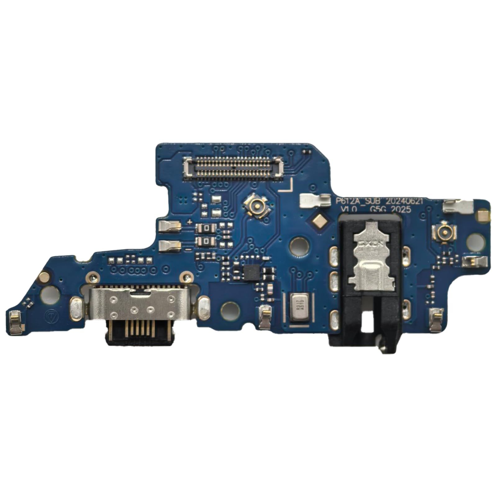 JENCYFU for Moto G 5G 2025 XT2513 Charging Port Dock Connector/Charger Board Flex Cable/Microphone Replacement Part for Moto G 5G 2025 XT2513 with Repair Tool 3