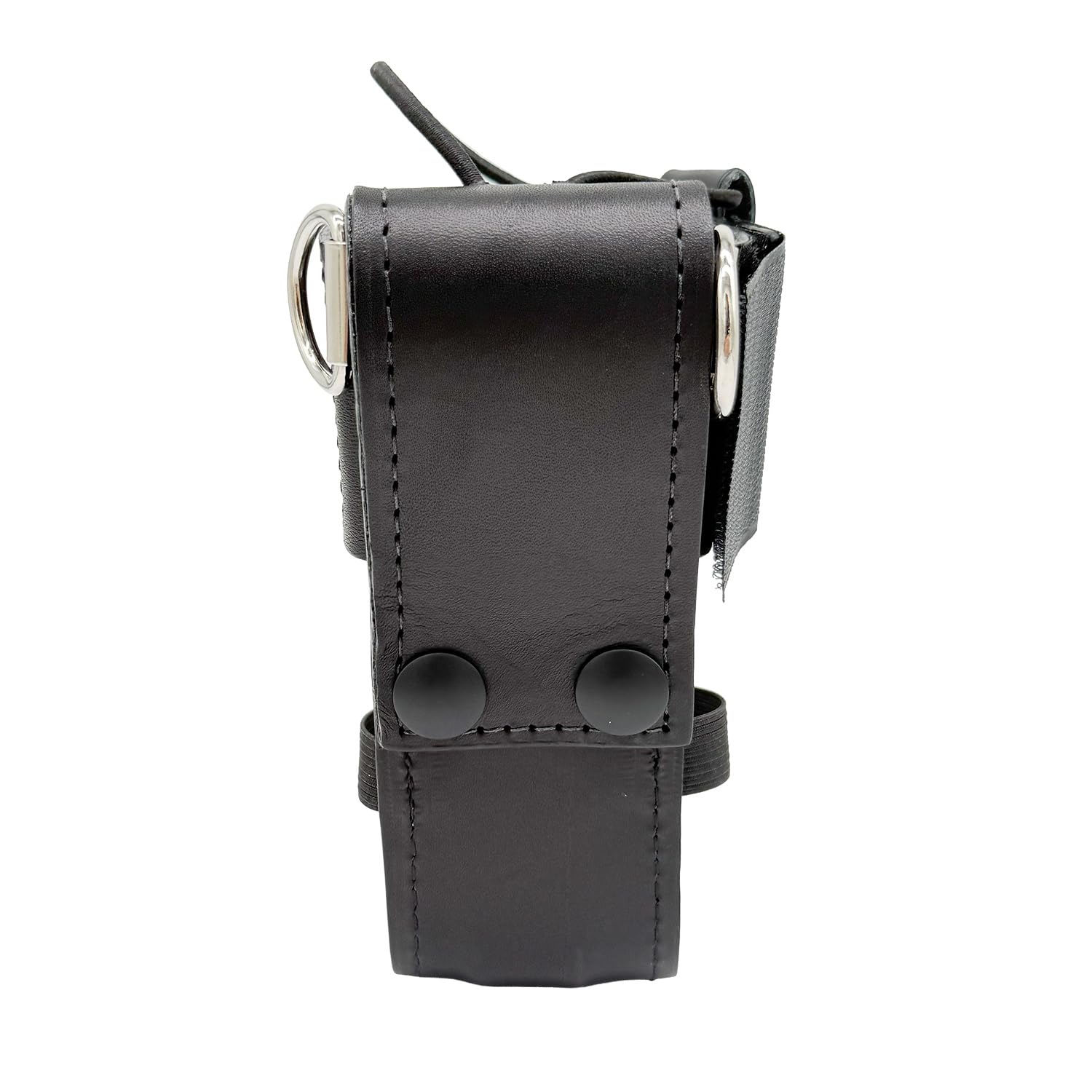 Firefighter 5 in. Adjustable Radio Holder Bundle – Includes Anti-Sway Strap & 2 Cord Keepers – Secure No-Bounce Radio Strap Holder for Turnout Gear, Leather/Reflective 4