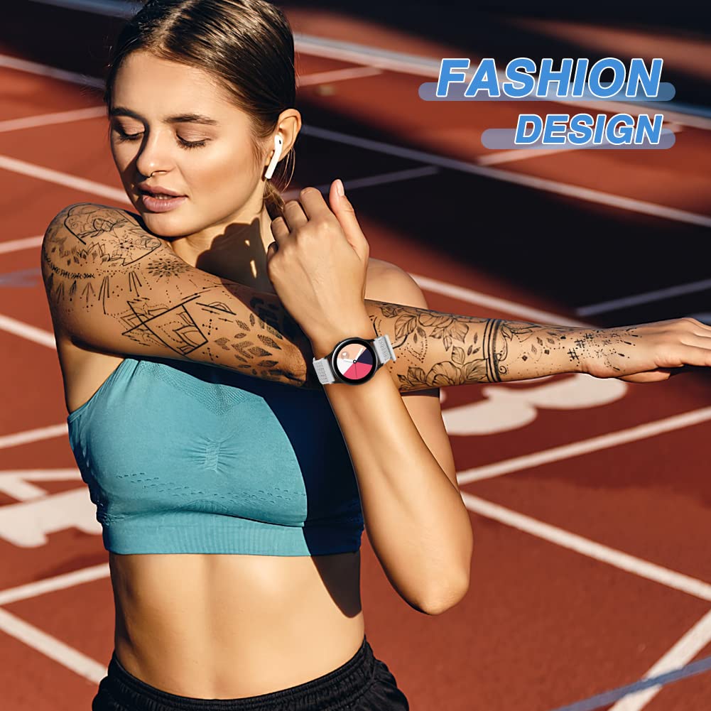 Relting 18mm Nylon Bands Compatible With Fossil Gen 6 42mm/Women's Gen 5E 42mm/4/HR 4/3, Garmin Vivoactive 4S/Vivomove 3S/Venu 3S/2S, Fossil Casio Citizen Timex 6