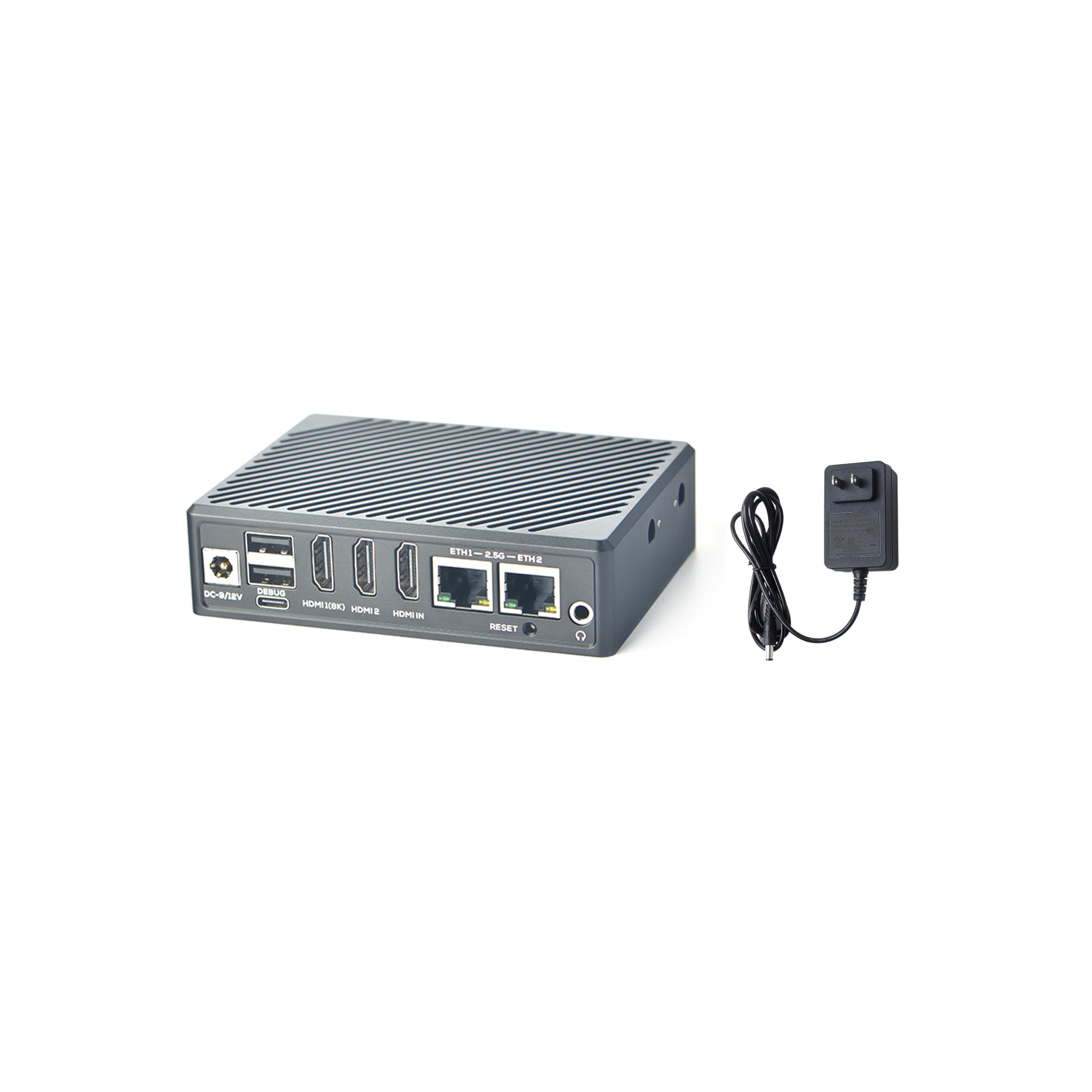 NanoPC-T6 LTS Mini Computer WiFi Router, Office Home Smart IoT Gateway, Rockchip RK3588 CPU 6Tops NPU, with 2X PCle 2.5G Ethernet Port for AI edge computing, Support M.2 NVMe SSD Module (8+64GB) 1