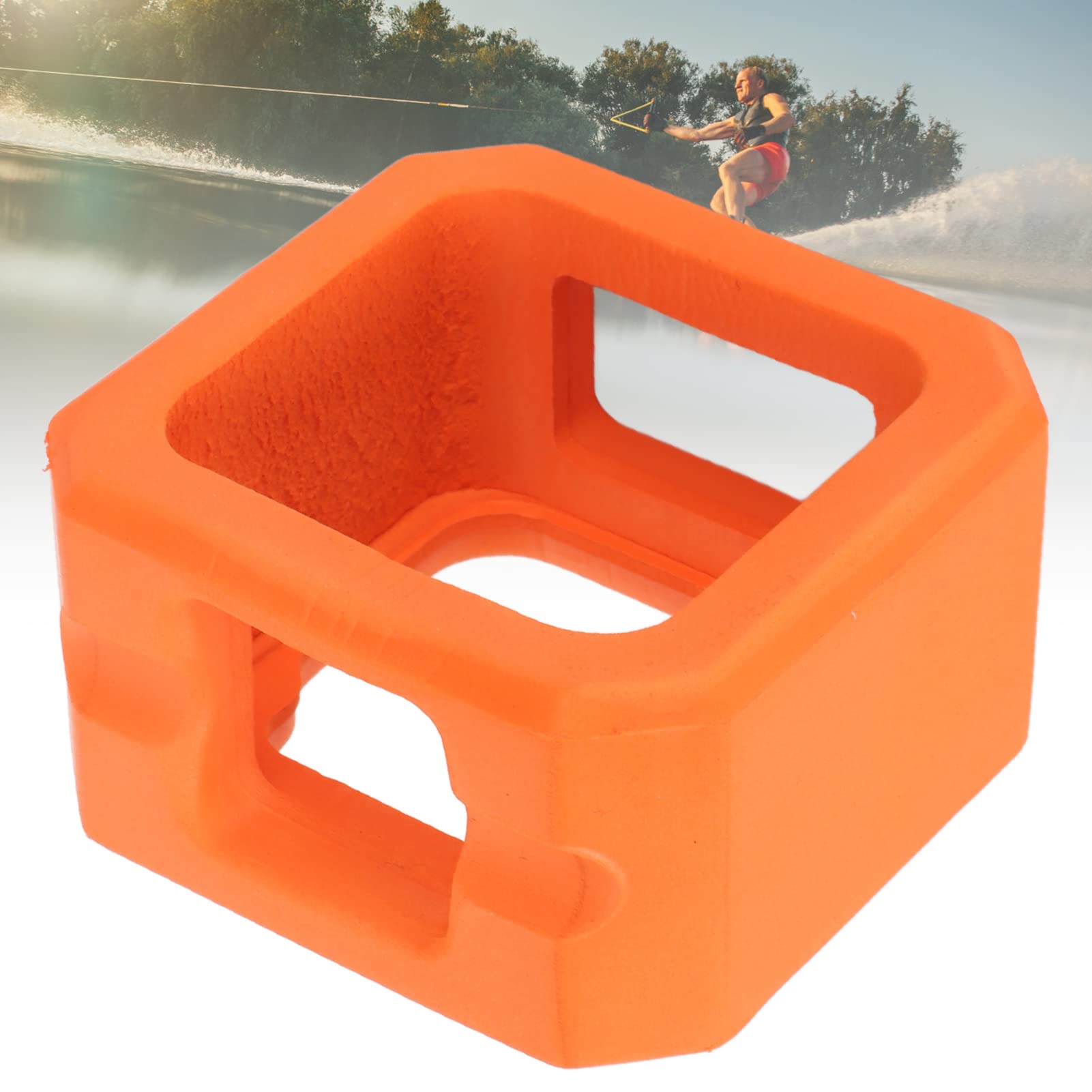 Floaty for Gopro Hero 11 Mini Cameras,Professional Prevents Sink Orange Floating Case for GoPro Floater Accessories with Screw,Use for Water Sports Swimming Diving 6