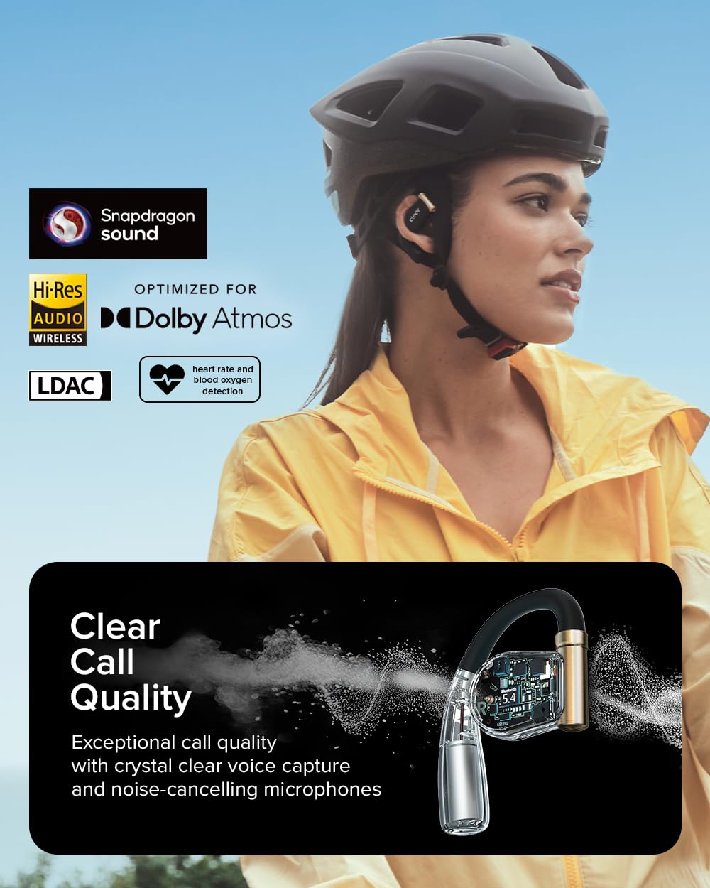 Cleer ARC 3 Sports Pro Open Ear Headphones, Black 2