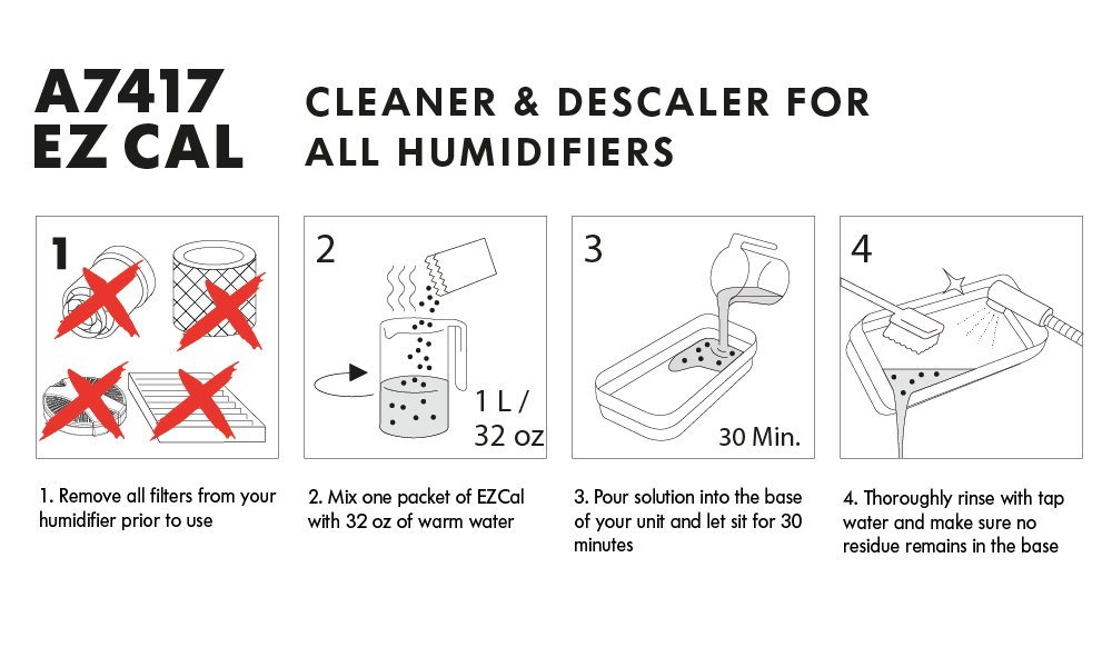BONECO EZCal 7417 Humidifier Cleaner & Descaler, 3 pack,White 4