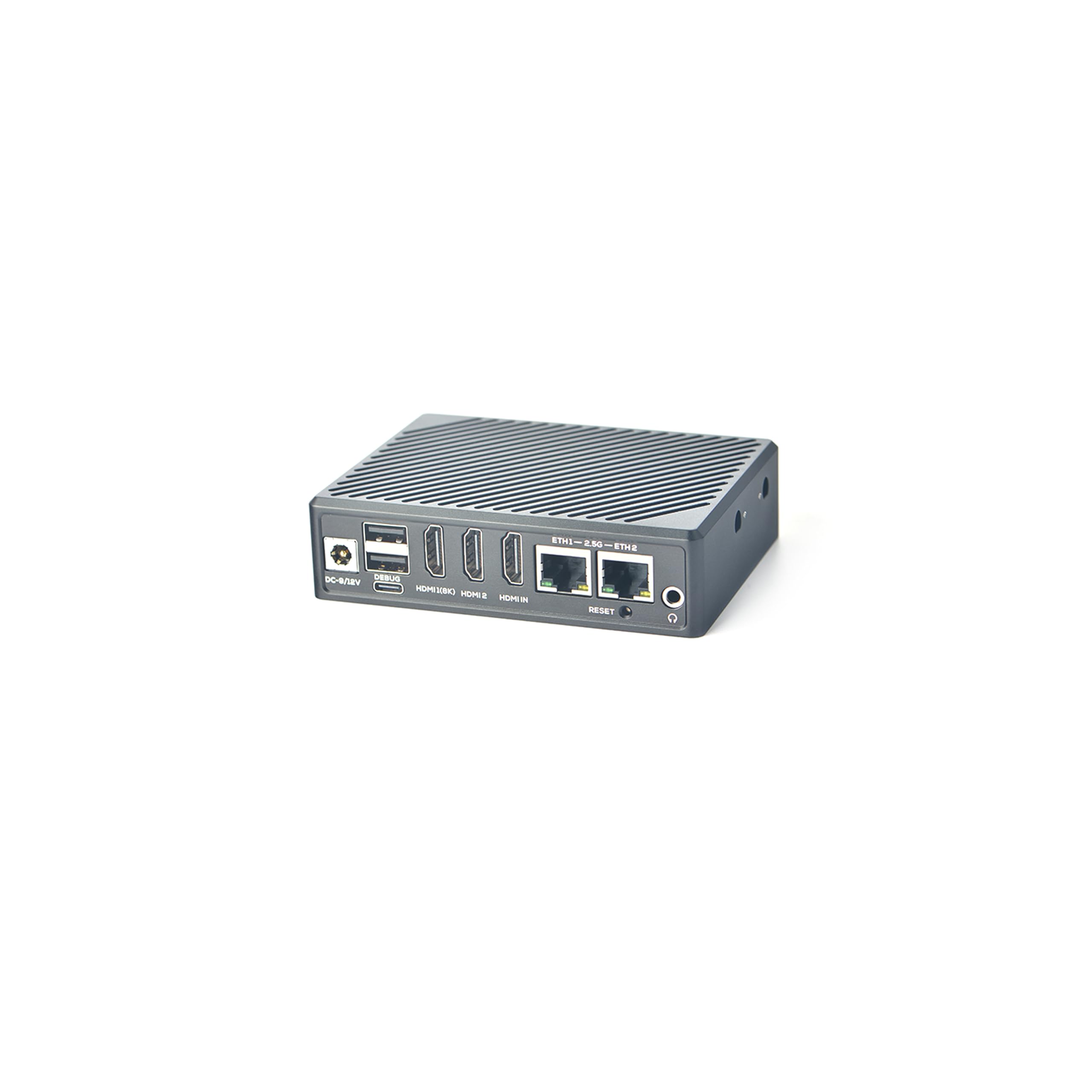 NanoPC-T6 LTS Mini Computer WiFi Router, Office Home Smart IoT Gateway, Rockchip RK3588 CPU 6Tops NPU, with 2X PCle 2.5G Ethernet Port for AI edge computing, Support M.2 NVMe SSD Module (8+64GB) 2
