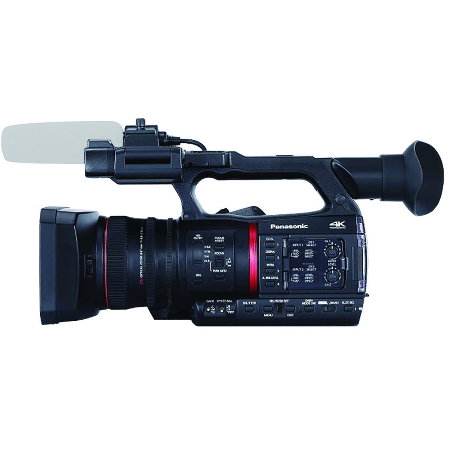 Ultimaxx Advanced Bundle + Panasonic AG-CX350 4K Camcorder + SanDisk 128GB Extreme SDXC Memory Card, Condenser Microphone, Spare Battery, Lightweight Tripod, LED Light Kit & Much More (22pc Bundle) 4