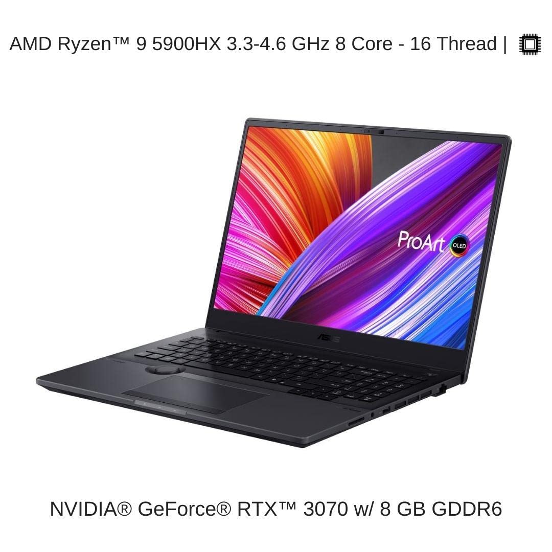 HIDevolution [2022] ASUS ProArt StudioBook H7600HM 16.0" WQUXGA, 2.3 GHz i7-11800H, RTX 3060, 64 GB 3200MHz RAM, 4 TB PCIe SSD 3