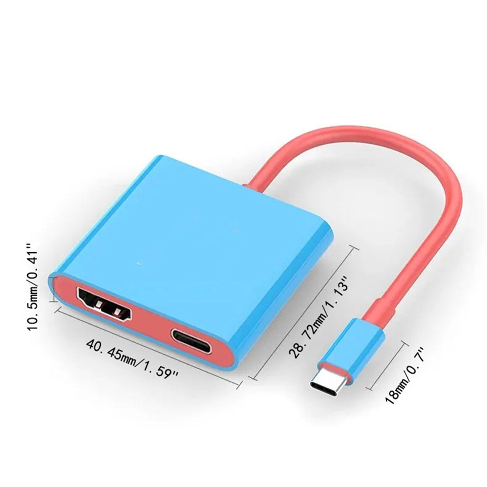 2 in 1 Lightweight USB C to HDTV Adapters Convenient Docking Station Base Easy Device Expansion for Users Enthusiasts 6