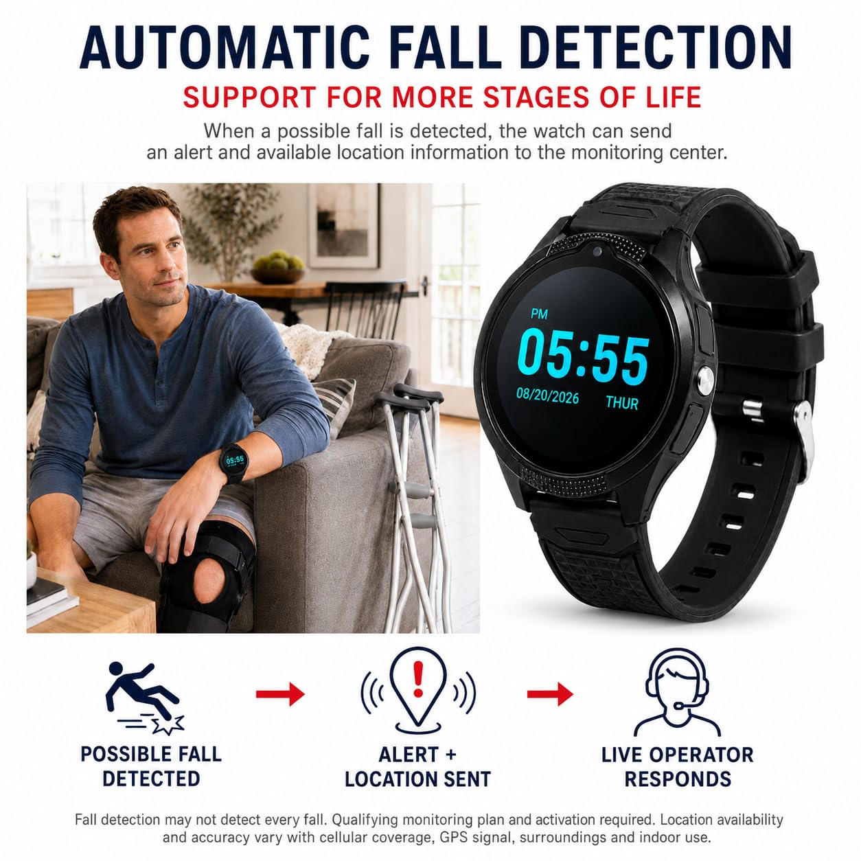 Elevate Your Connectivity and Style with Our 4G Cellular Round Smart Watch – Ultimate Convenience, Safety, and Elegance in One Device! 4