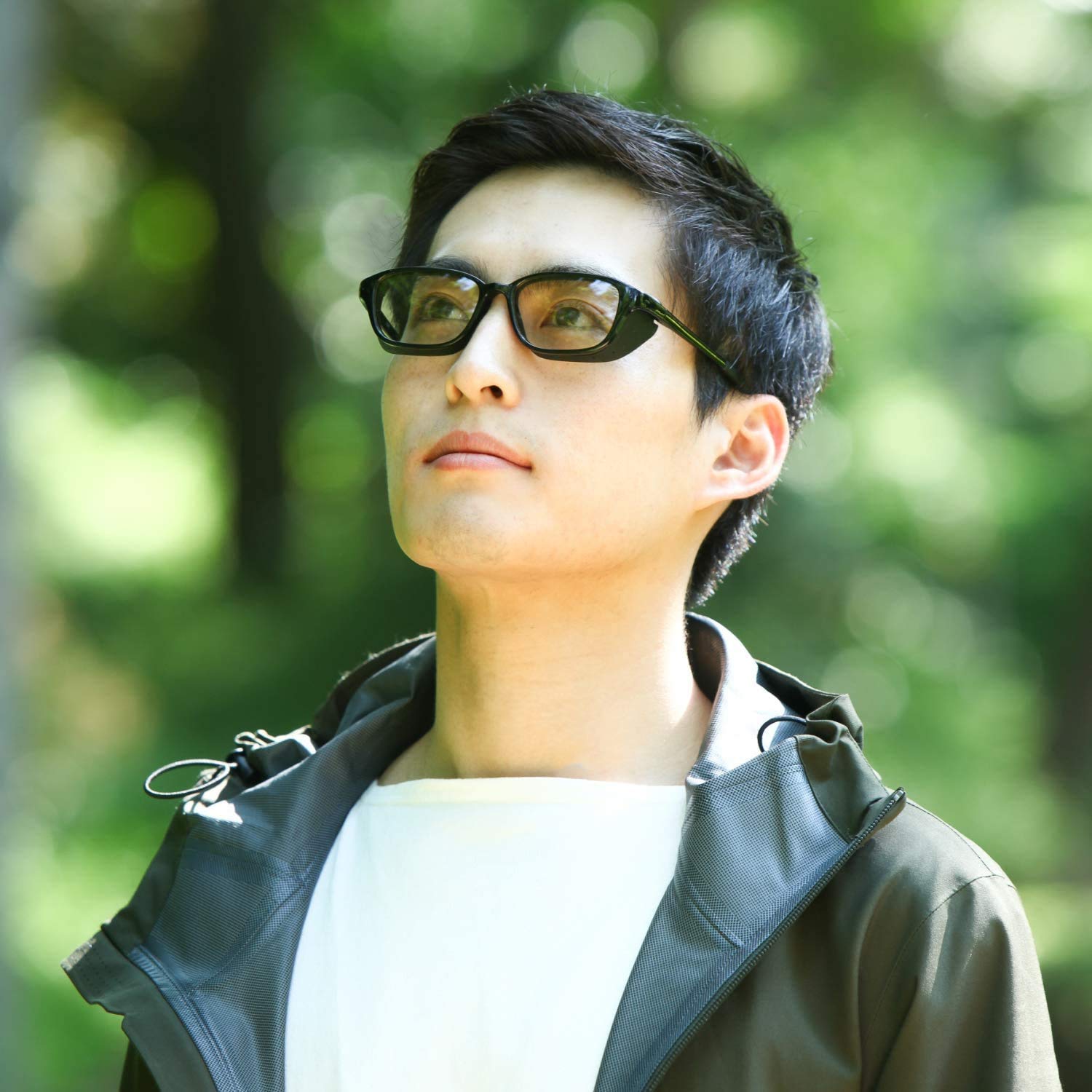 MIDI Anti Pollen Glasses for Hay Fever Protection with Removable Shields | Modern Blue Light Blocking Computer Glasses | UV and Blue Light Blocking Lenses (m320c1-black-us) 3