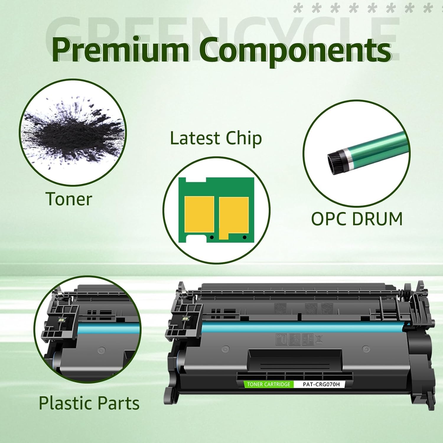 VERENA CRG 070 / 070H Compatible Toner Cartridge with Canon imageCLASS LBP247dw LBP244 LBP241 LBP243dw LBP246dw MF461dw MF463dw MF467dw MF465dw MF462dw Printer (with Chip) 4