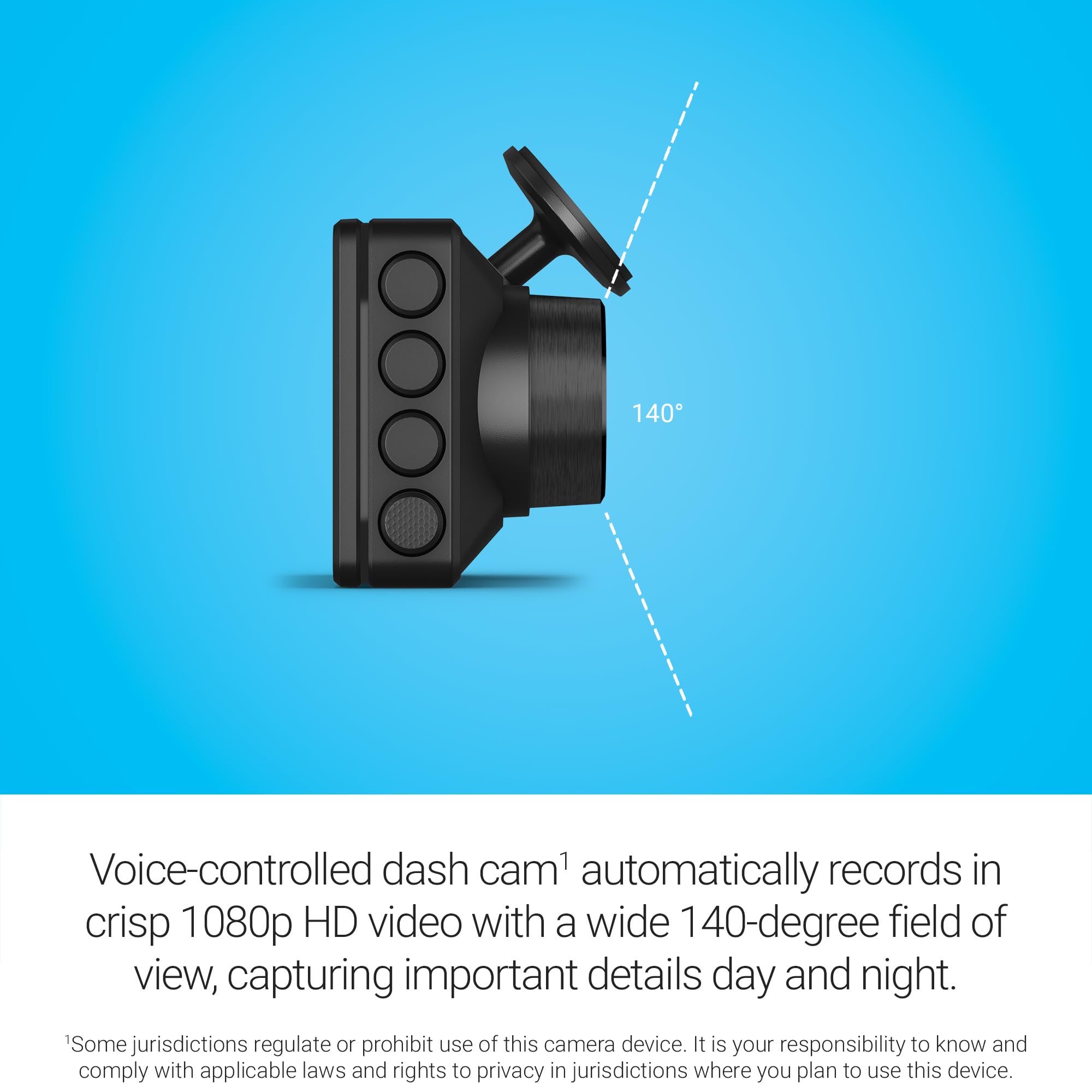 Garmin X110 Compact 1080p HD Dash Cam with 140-degree FOV and Signature Series Constant Power Bundle 3