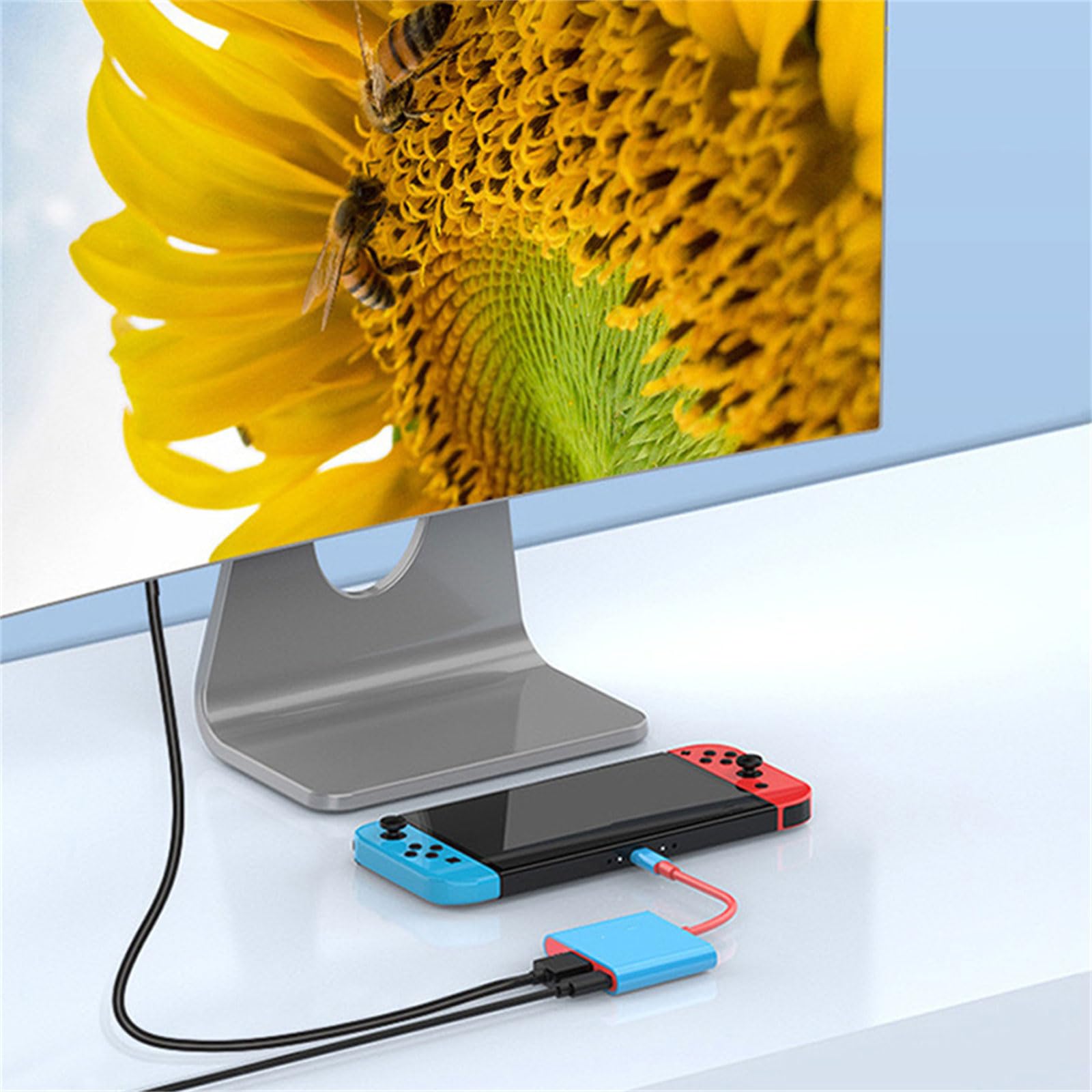2 in 1 Lightweight USB C to HDTV Adapters Convenient Docking Station Base Easy Device Expansion for Users Enthusiasts 3