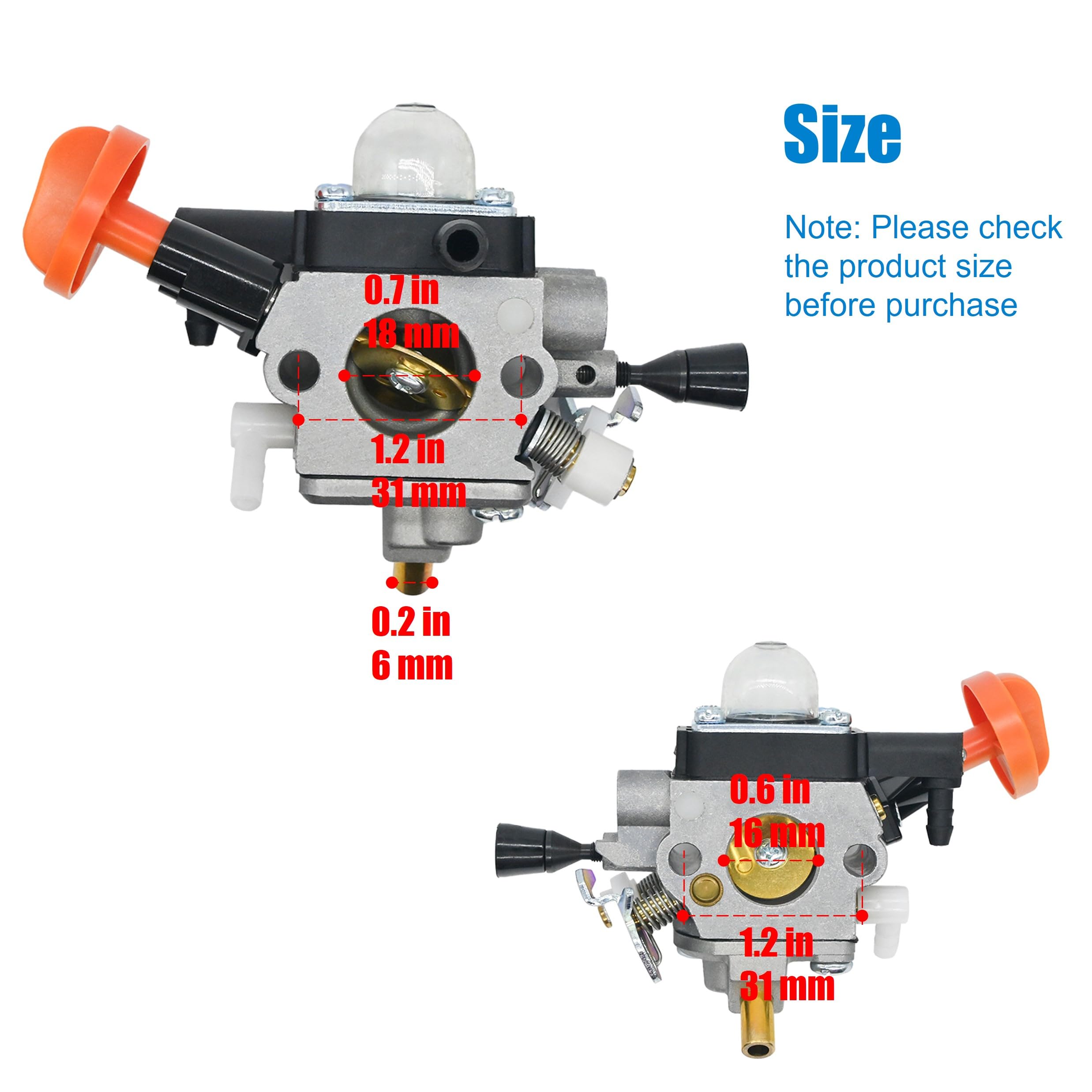 FS 111R Carburetor Replacement for Stihl FS91R KM91R FS91 FS111 FS89 HT102 HT103 KM111 FC91 FC96 FC111 Brushcutter Trimmer Weed Eater Engine 4180-120-0615 Carb with Air Filter Tune Up Kit 4