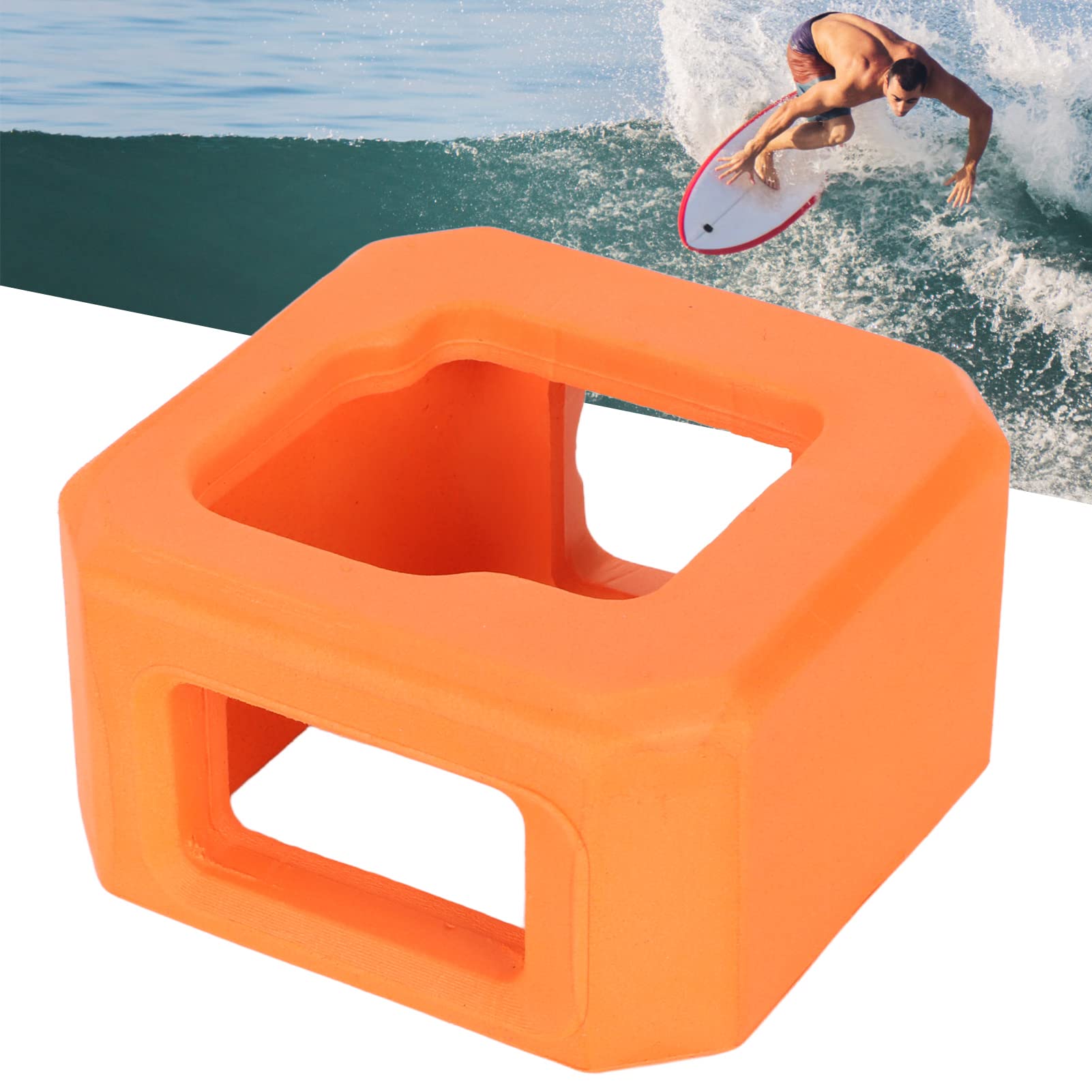 Floaty for Gopro Hero 11 Mini Cameras,Professional Prevents Sink Orange Floating Case for GoPro Floater Accessories with Screw,Use for Water Sports Swimming Diving 3