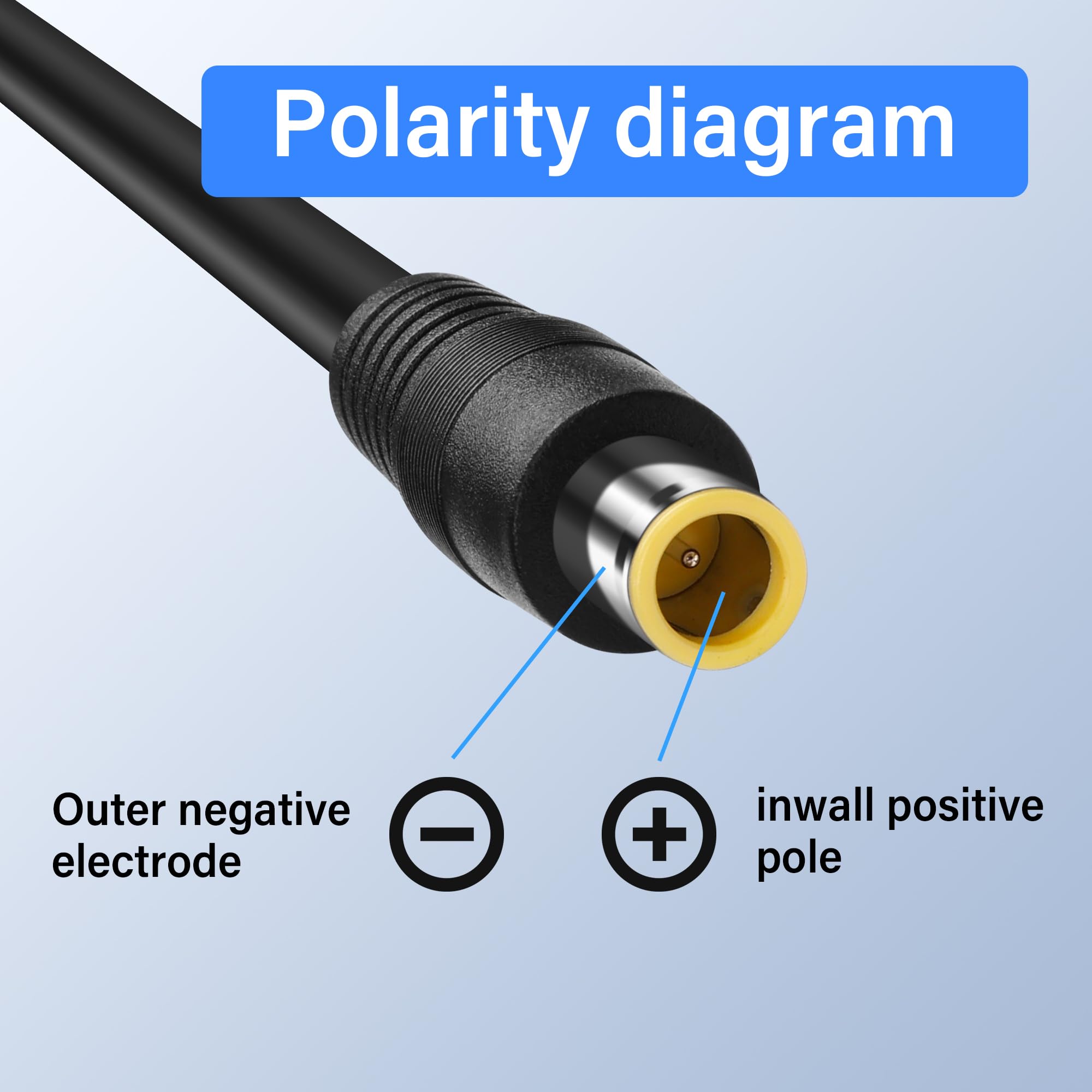 PNGKNYOCN DC5521 to DC8mm Power Adapter Cable,14AWG DC7909 Male to DC 5.5x2.1 Male Cable for Portable Power Station Solar Generator and Solar Panel(1M/3FT) 4