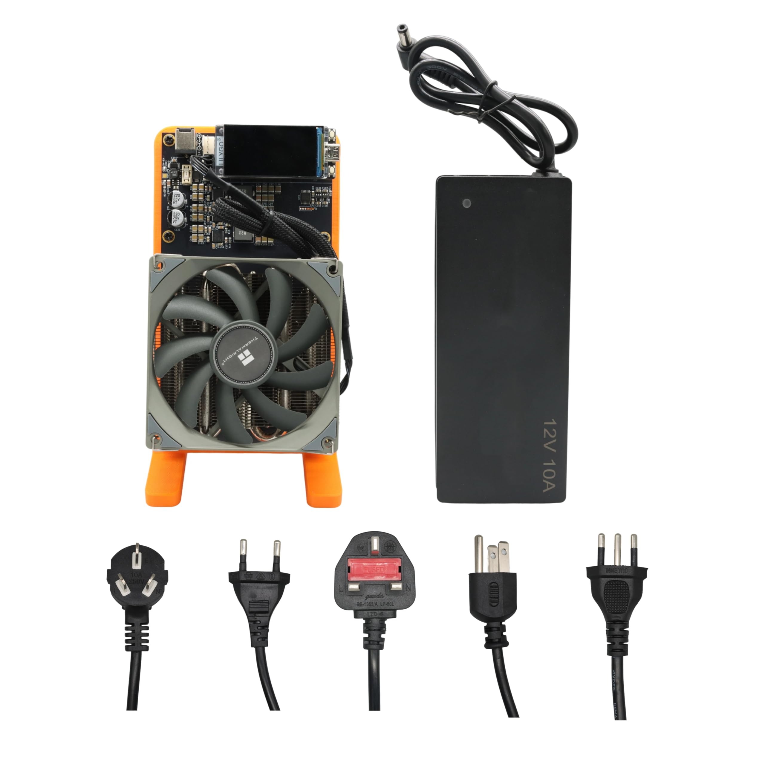 Fully Open-Sources Bitcoin Miner NerdQaxe++ 4.8TH/S 68W Powerful High Efficiency Crypto Asic Miner Bitcoin Lottery Miner with 120W PSU 2