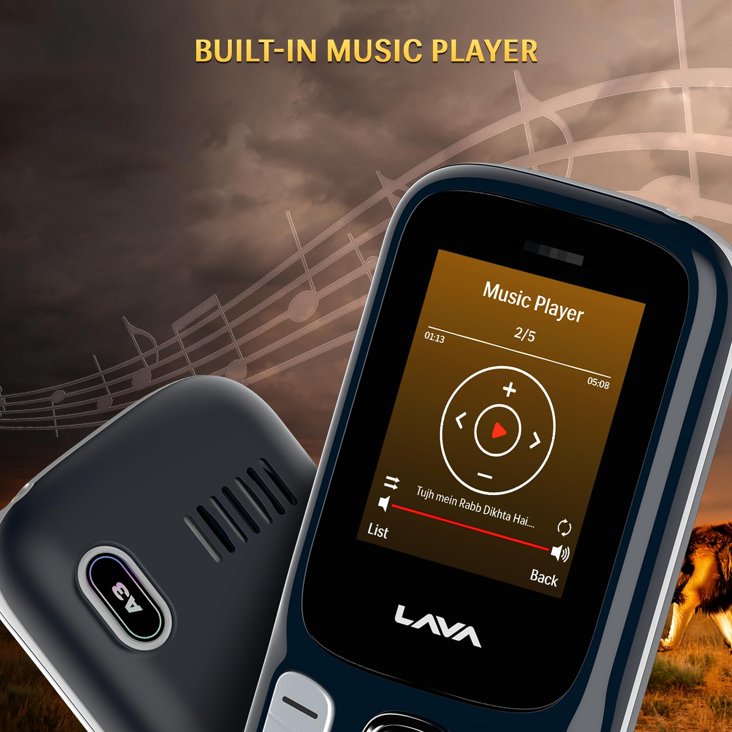 Lava A3 King 2026 Dual Sim Keypad Mobile Phone | 1750mAh Big Battery | 1.8" Large Display | 7 Languages Read & Write Support | Vibration Alert (Blue) 6