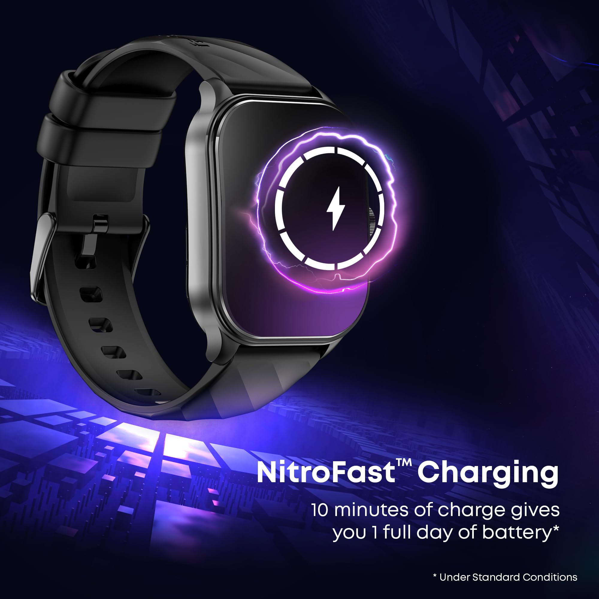 Fastrack Limitless FS2 Pro 1.96" AMOLED Smart Watch with BT Calling, AI Voice Assistant, 100+ Sports Modes, 5-Day Battery, Fast Charge, Health Tracking, – Smartwatch for Men & Women (Teal) 6