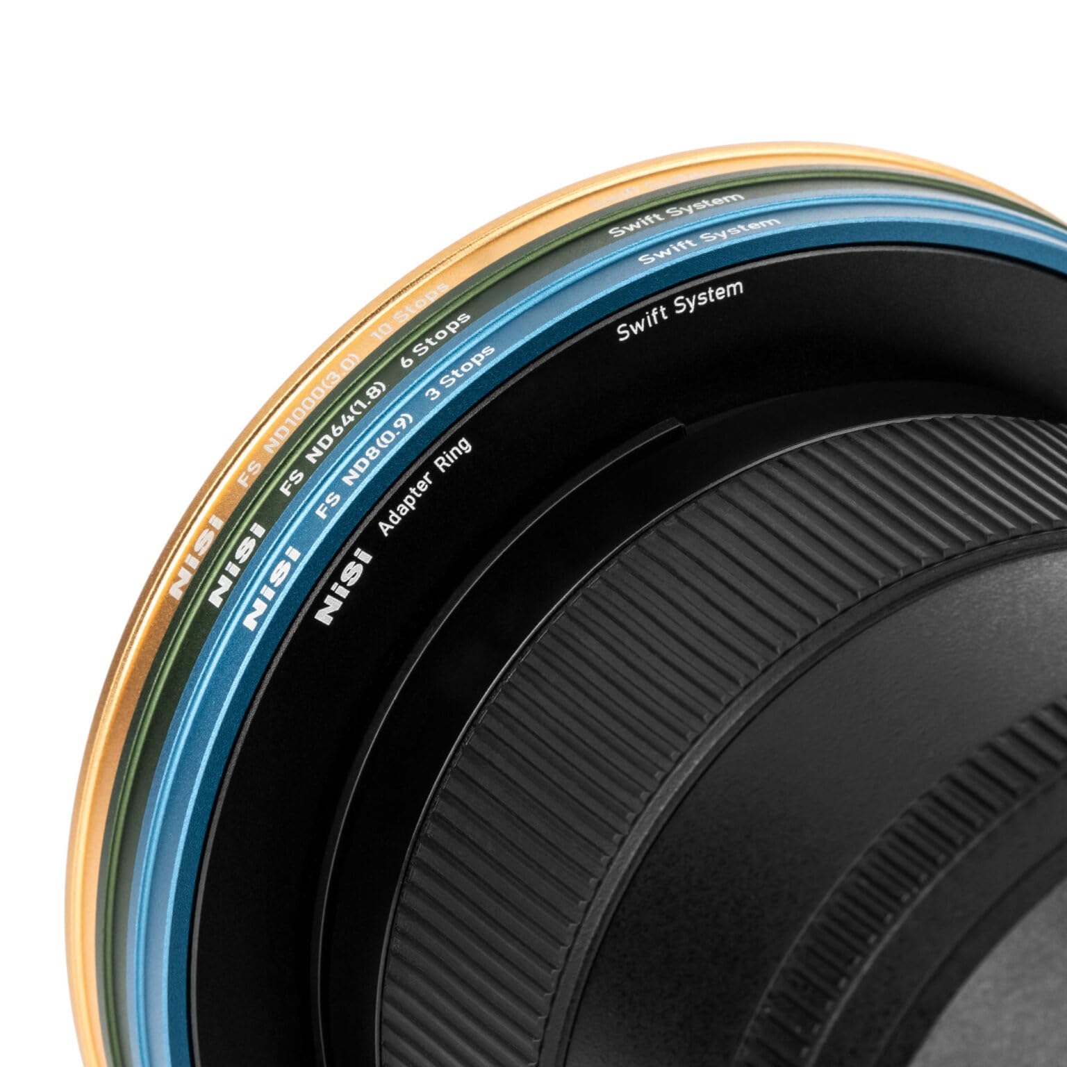 NiSi 67mm-82mm Swift FS ND Filter Kit - ND8 (3 Stop), ND64 (6 Stop) and ND1000 (10 Stop) - 82mm Press-On Neutral Density Filters with 67mm/72mm/77mm/82mm Thread Adapters 6