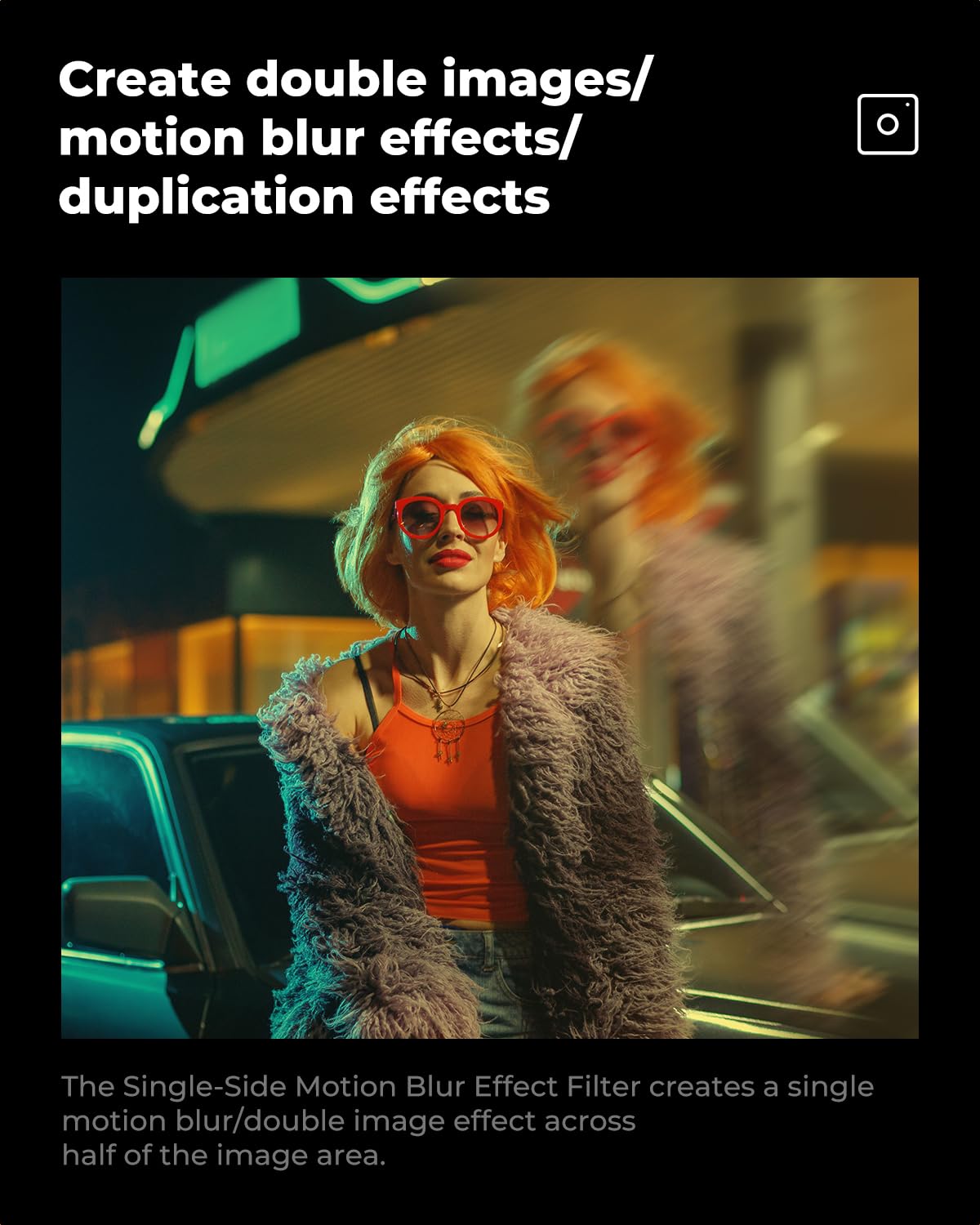 K&F CONCEPT 82mm Unilateral Blur Ghost Motion Filter 4