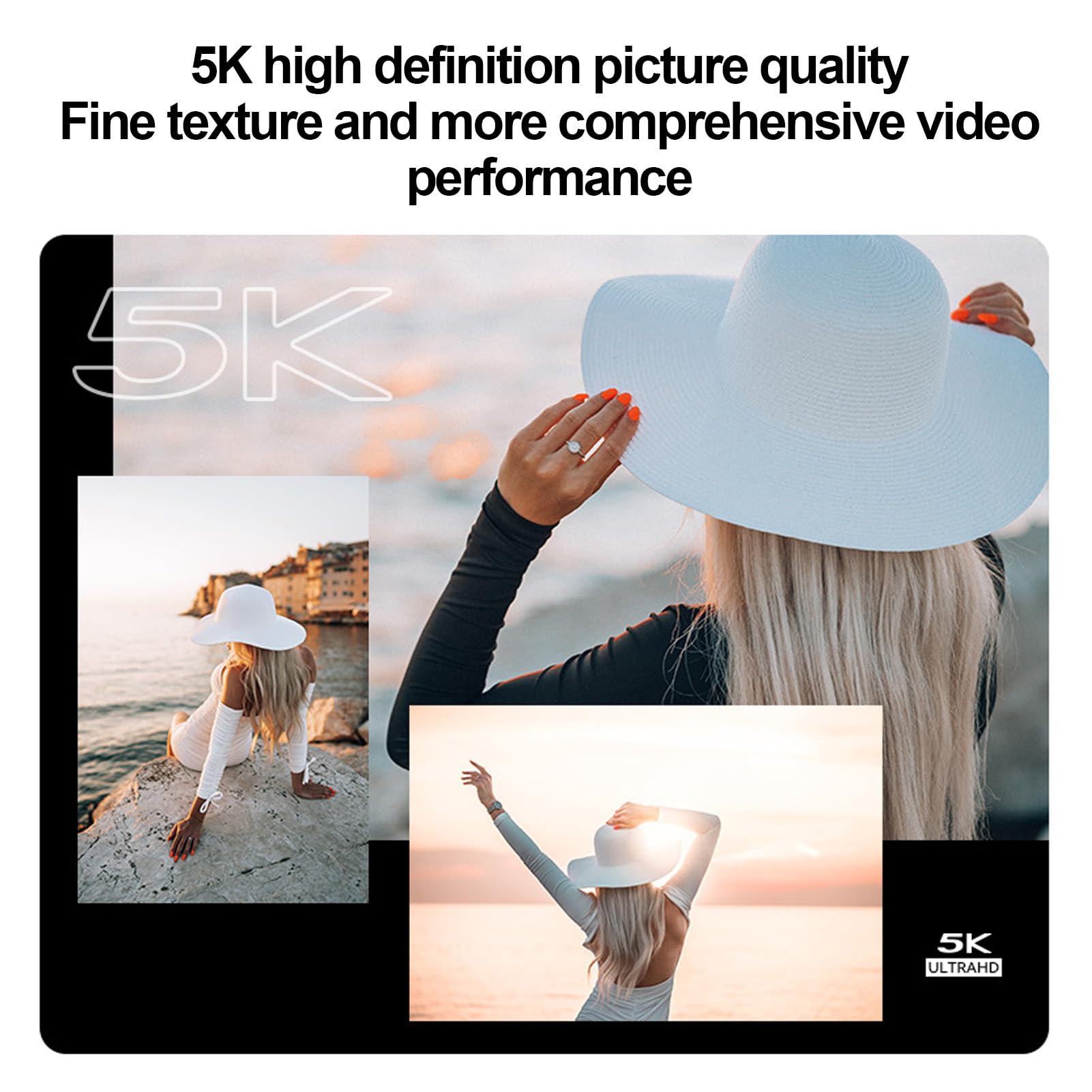 64MP Digital Camera with 12X Optical Zoom Autofocus, Supports, 5K HDR 30fps Video, Flip Touchscreen, Micro SLR Camera, Includes Filters and Beauty Mode 6