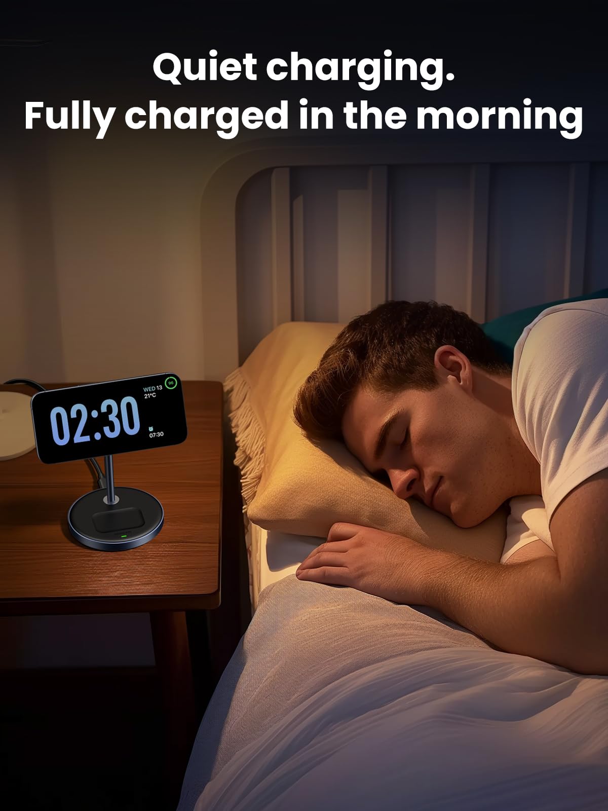 UGREEN MagFlow 2-in-1 Magnetic Wireless Charging Station Compatible with iPhone 16 15 14 13 12 Series and AirPods Series, Wireless Charging Stand with 3 FT USB-C Cable (No AC Adapter) 6