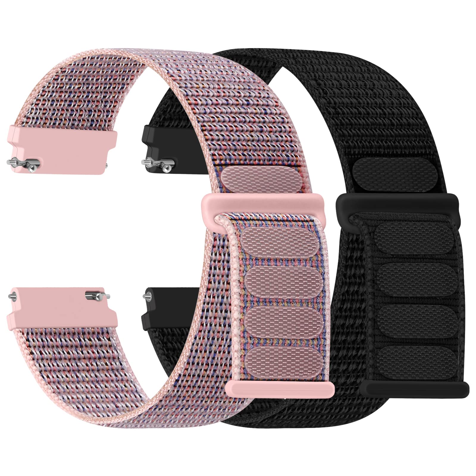 Relting 16mm 18mm 20mm 22mm Quick Release Nylon Sport Band Adjustable Breathable Replacement Wristband for Women Men 1