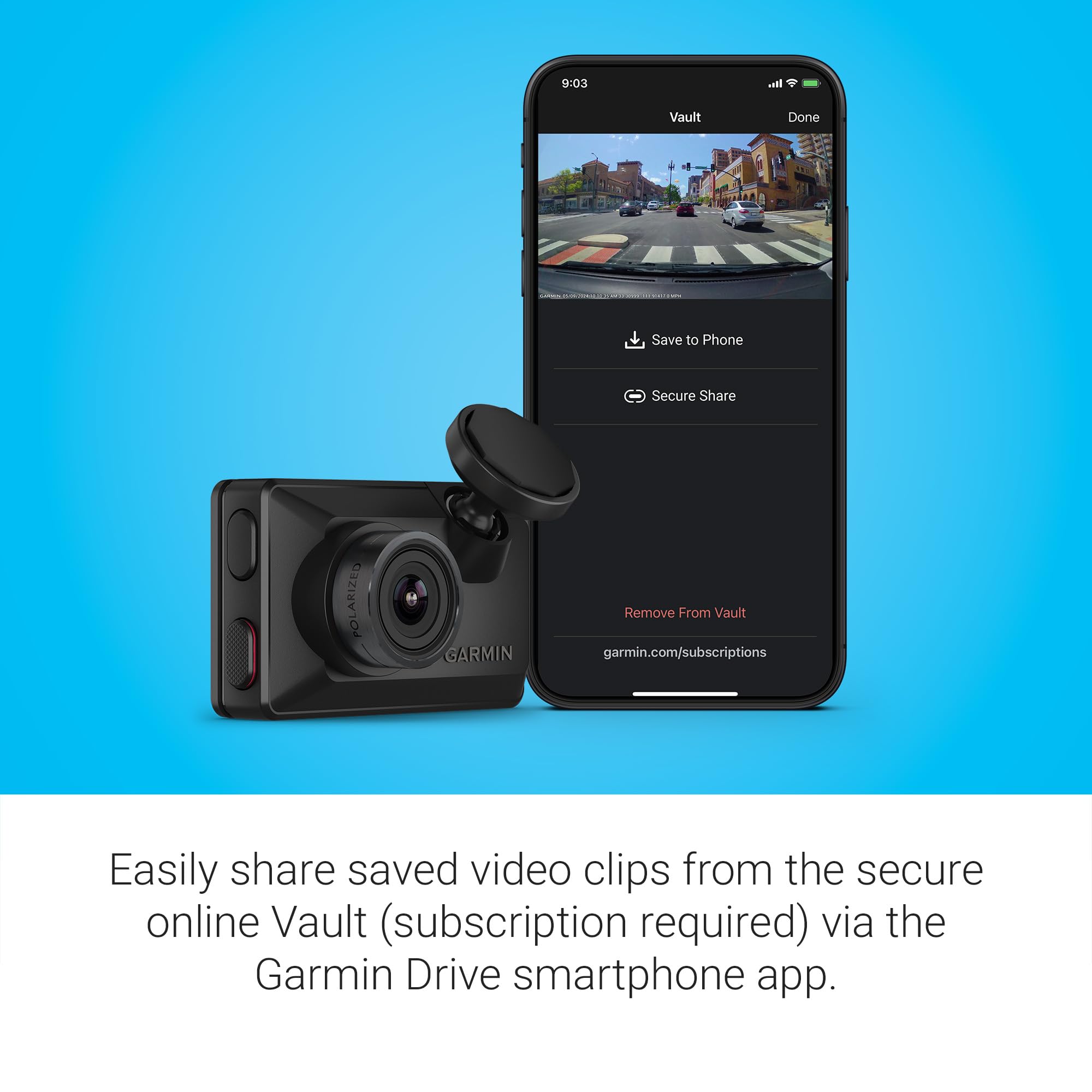 Garmin X310 Compact 4K Dash Cam with 140-degree Field of View with Signature Series Cloth 5