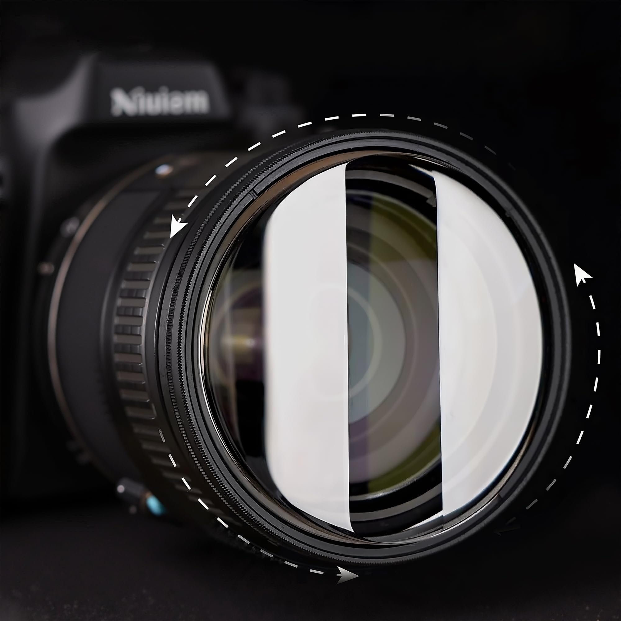 KOJAES Prism Lens 77mm Vortex Filter- Creative Bokeh Swirl Effect Lens Filter for Dreamy Portraits and Night Photography 2