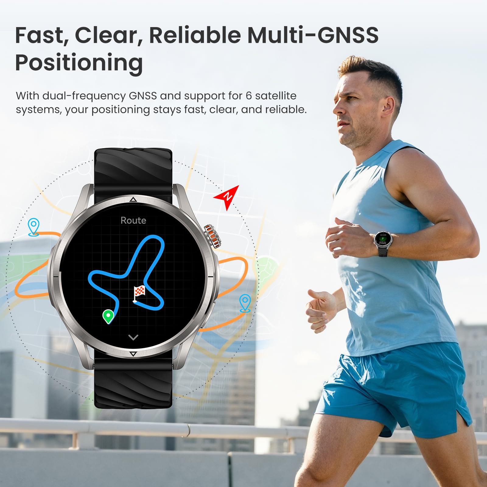 KOSPET Magic R10 GPS Rugged Smart Watch for Men, 5 ATM & IP69K Waterproof 2