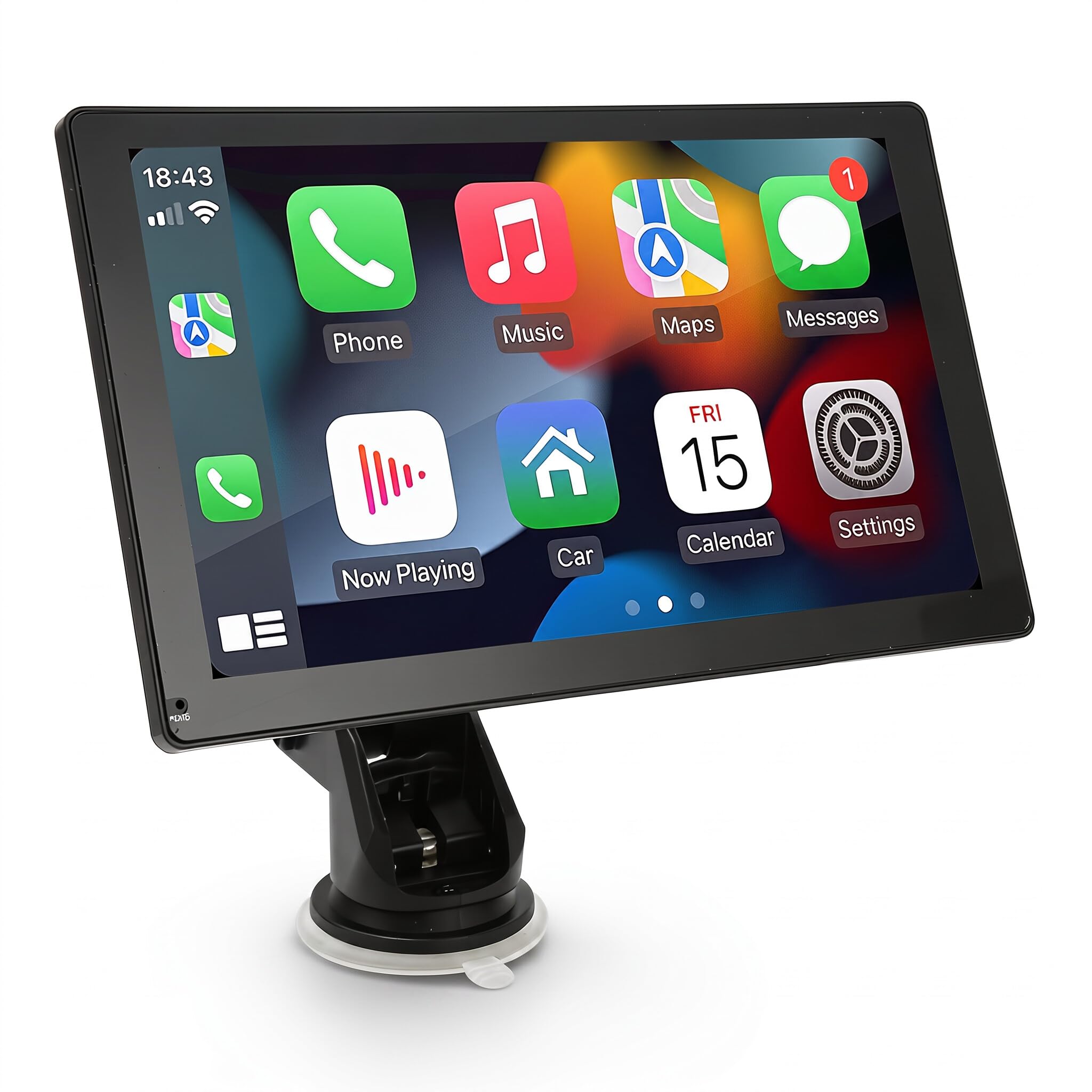 9 Inch Touchscreen Car Stereo Receiver with Bluetooth Android Auto 12 LED Lights MP4 Video Player FM Radio for Android Phones 1