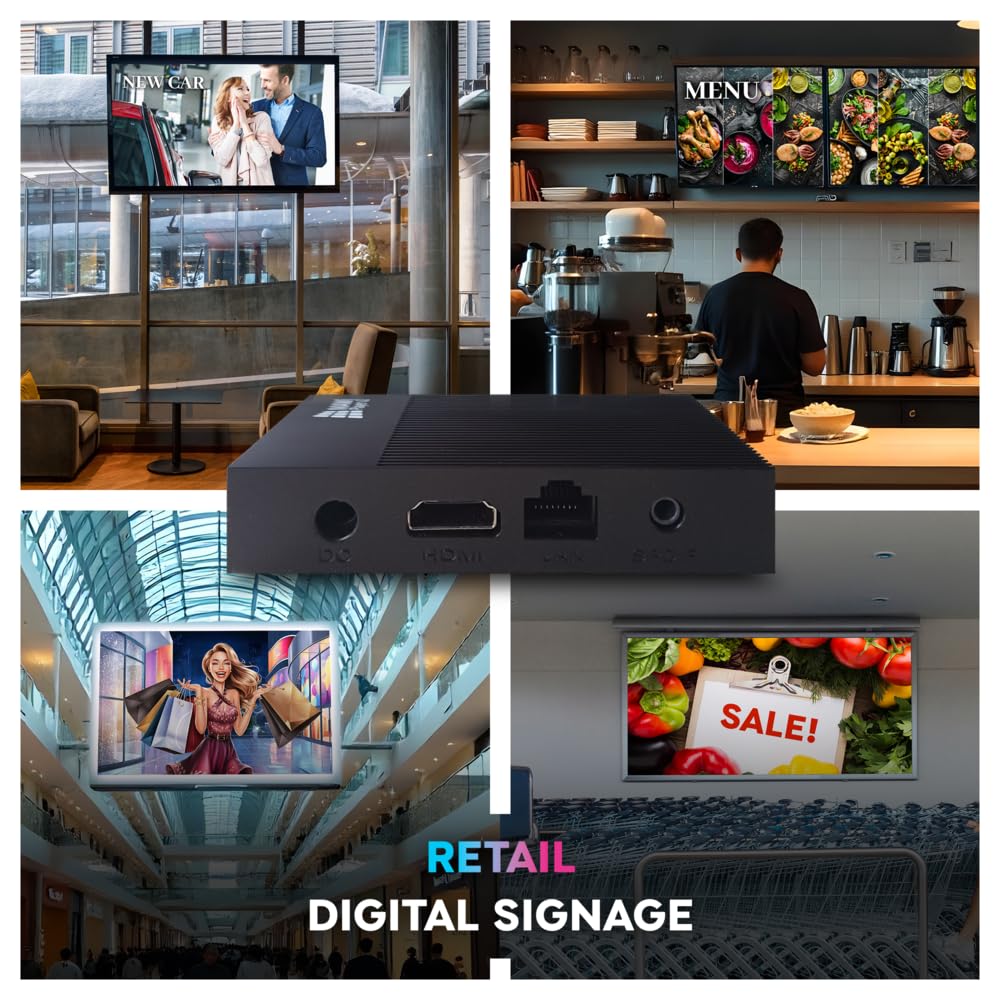 MAWi Player v2 – Android-Based Device with 1-Year Subscription to Online Monitors AnyWhere Cloud-Based Digital Signage Content Management System 3