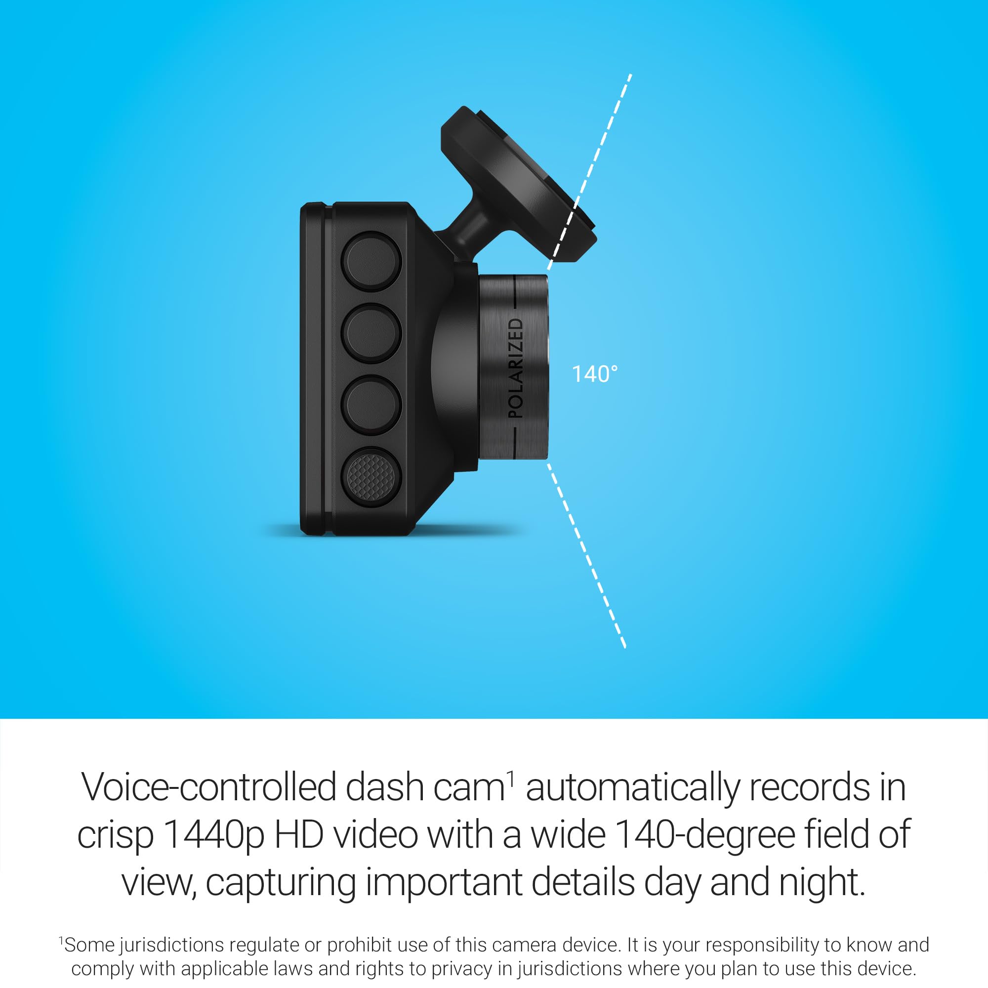 Garmin X210 Compact 1440p HD Dash Cam with 140-degree Field of View and Signature Series Cloth 3