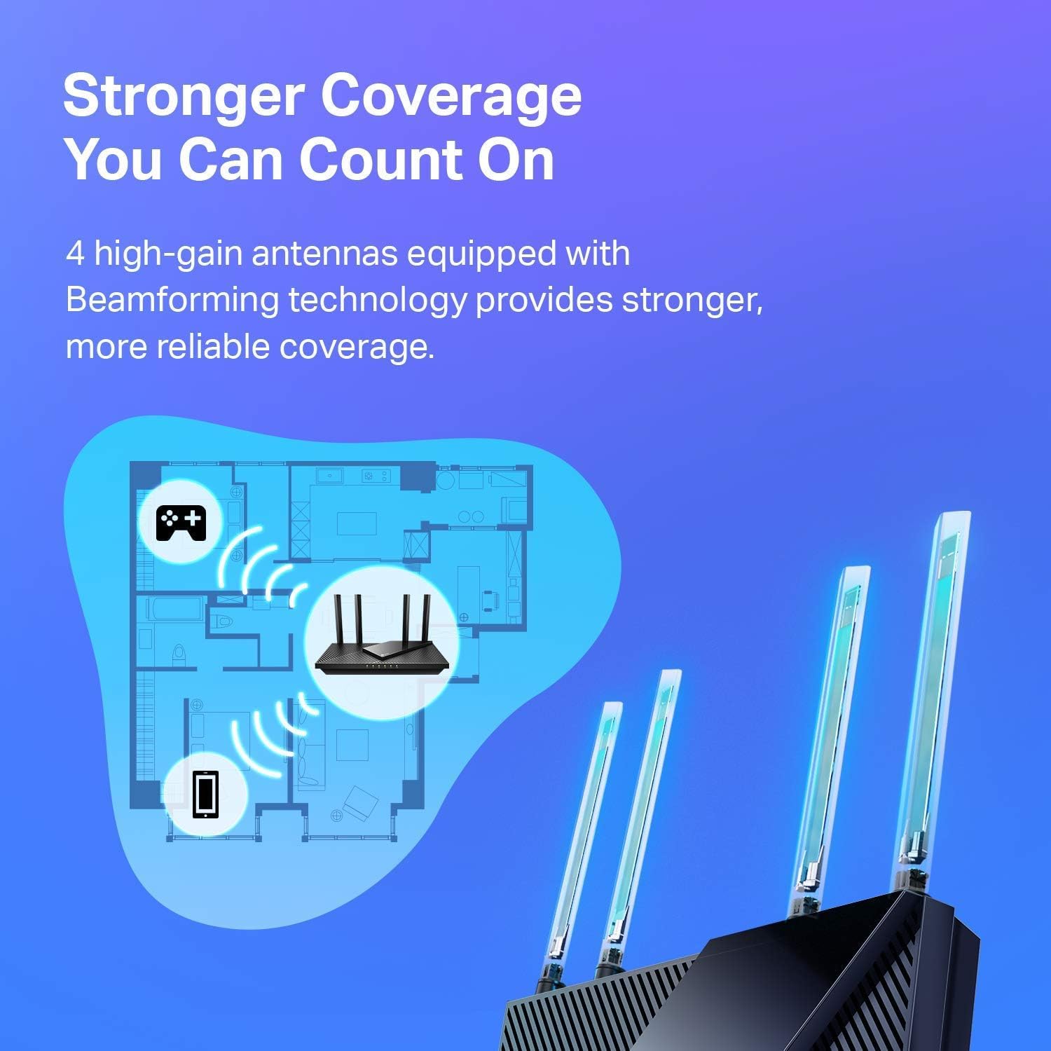 TP-Link AX1800 WiFi 6 Router V4 (Archer AX21) – Dual Band Wireless Internet Router, Gigabit Router, Easy Mesh, Works with Alexa - A Certified for Humans Device 5