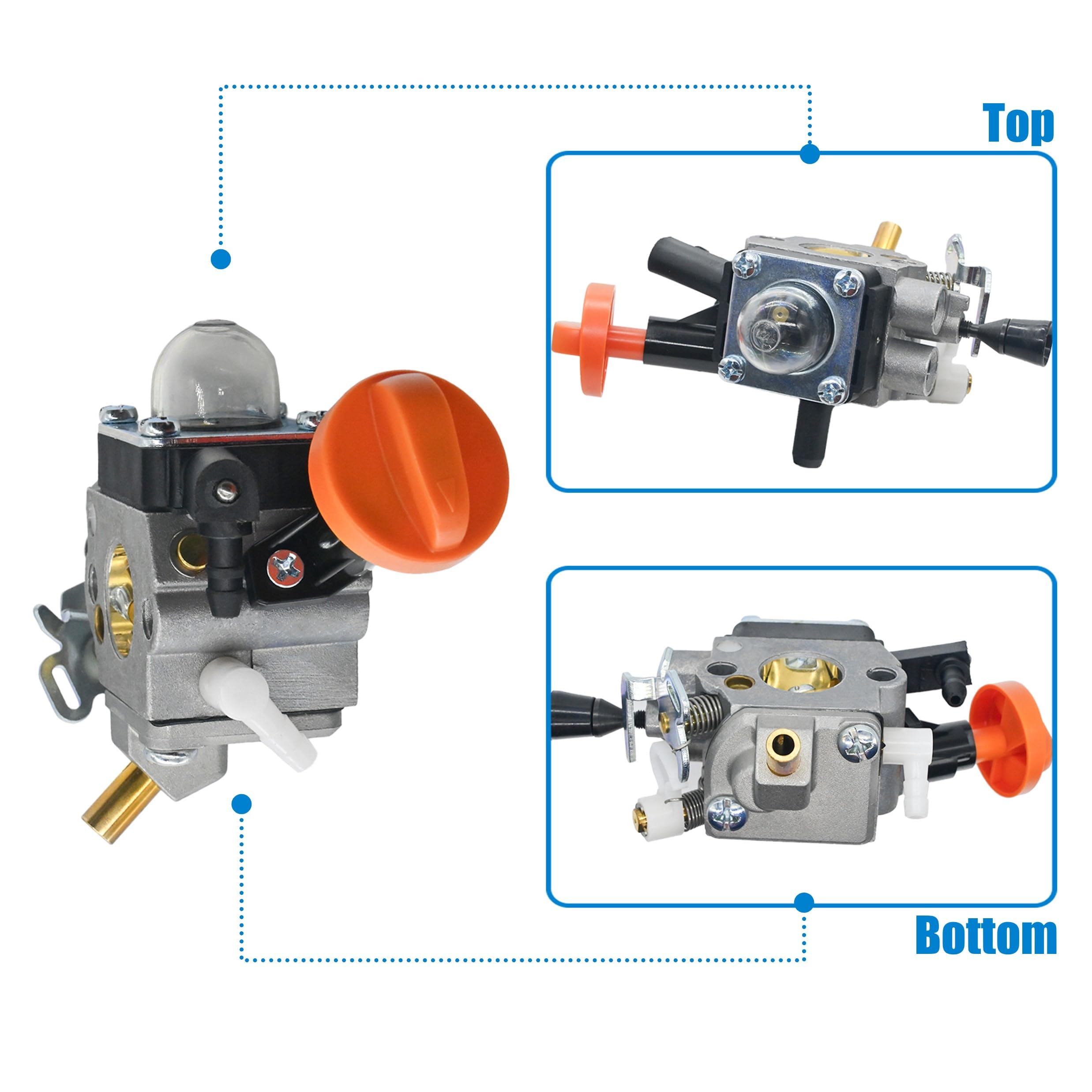 FS 111R Carburetor Replacement for Stihl FS91R KM91R FS91 FS111 FS89 HT102 HT103 KM111 FC91 FC96 FC111 Brushcutter Trimmer Weed Eater Engine 4180-120-0615 Carb with Air Filter Tune Up Kit 6