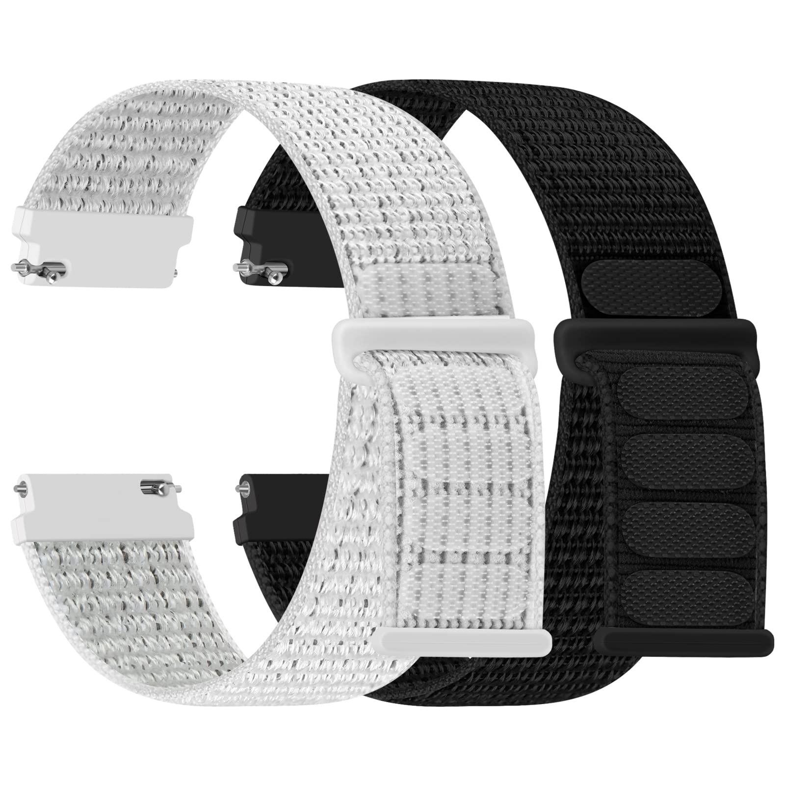 Relting 18mm Nylon Bands Compatible With Fossil Gen 6 42mm/Women's Gen 5E 42mm/4/HR 4/3, Garmin Vivoactive 4S/Vivomove 3S/Venu 3S/2S, Fossil Casio Citizen Timex 1