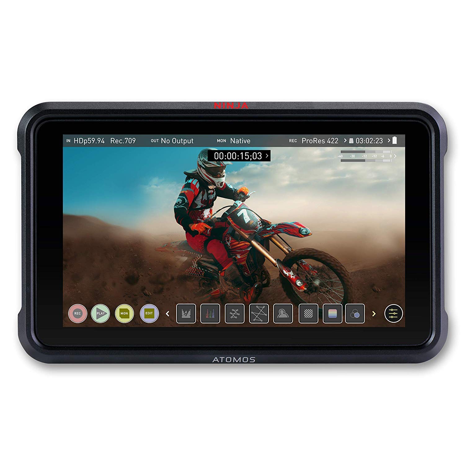 Panasonic AG-CX350 4K Camcorder Deluxe Bundle Includes: Atomos Ninja V 5" 4K HDMI Recording Monitor - SanDisk Extreme 128 Memory Card - 3 Piece Multi Coated HD Filter Kit 67mm and Much More 3