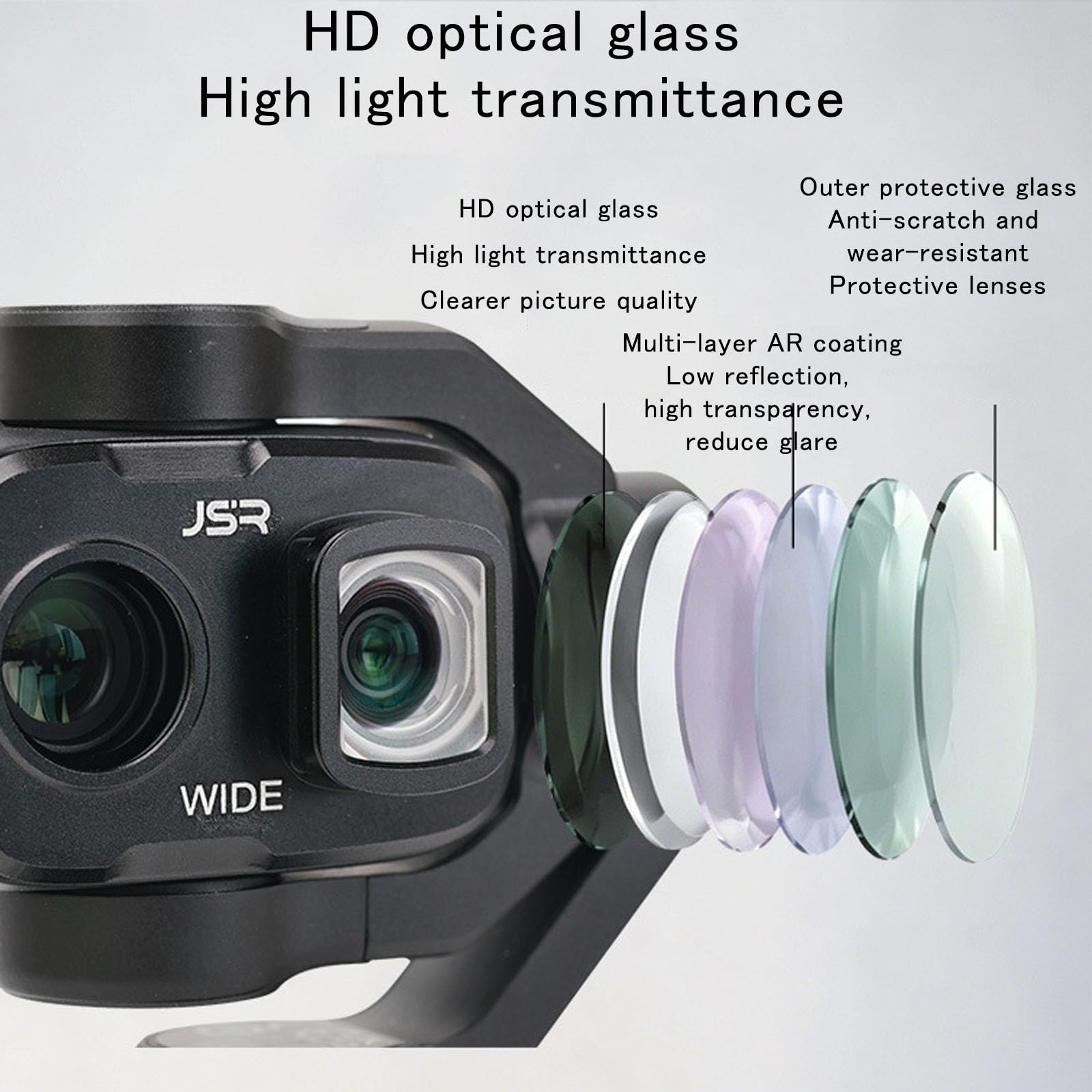 XCSFDCA Wide-Angle Lens for DJI Osmo Pocket 4P,Filter 1/4 Black Soft/ND Filter Accessories Adjustable for DJI Osmo Pocket 4 Pro (Wide Angle) 5