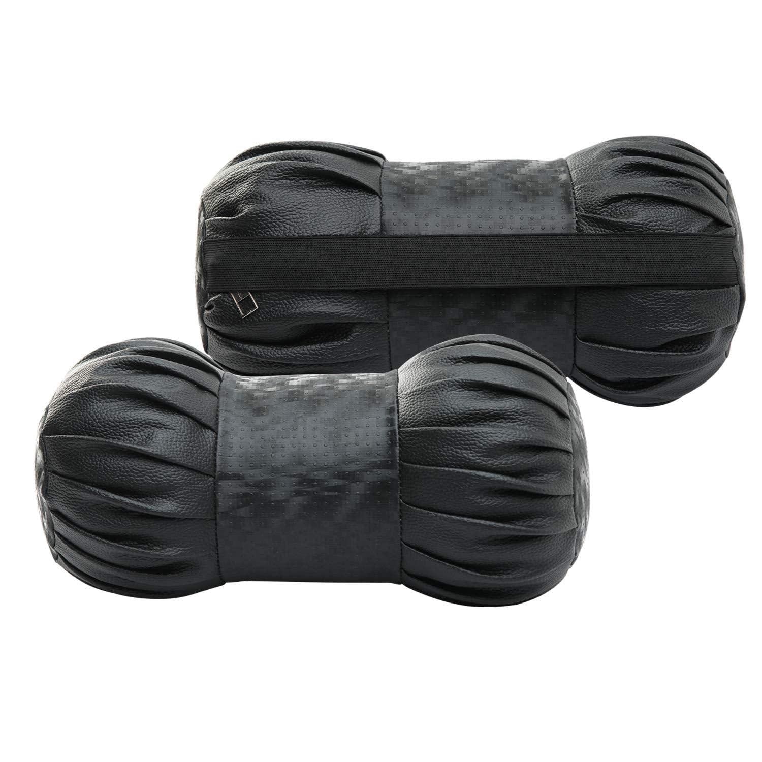 Kingsway Dumbbell Shape Neck Rest Car Cushion for Morris Garages (MG) Hector 2019 Onwards, Leatherette, Beige, Set of 2 Piece 4