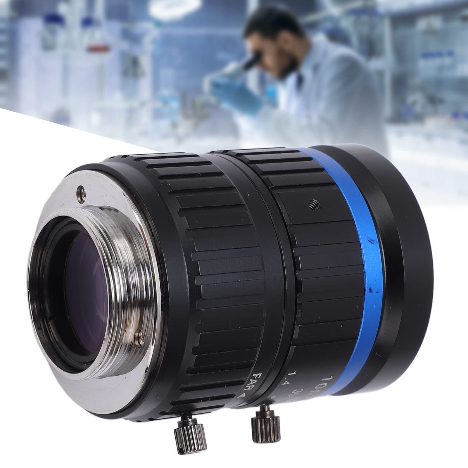 10MP C Mount Lens, 35mm Length, Manual Iris Lens, Not Easy Distortion, Pictures for Industrial Camera, Manual Focus and Adjustable Aperture, Easy Installation 4