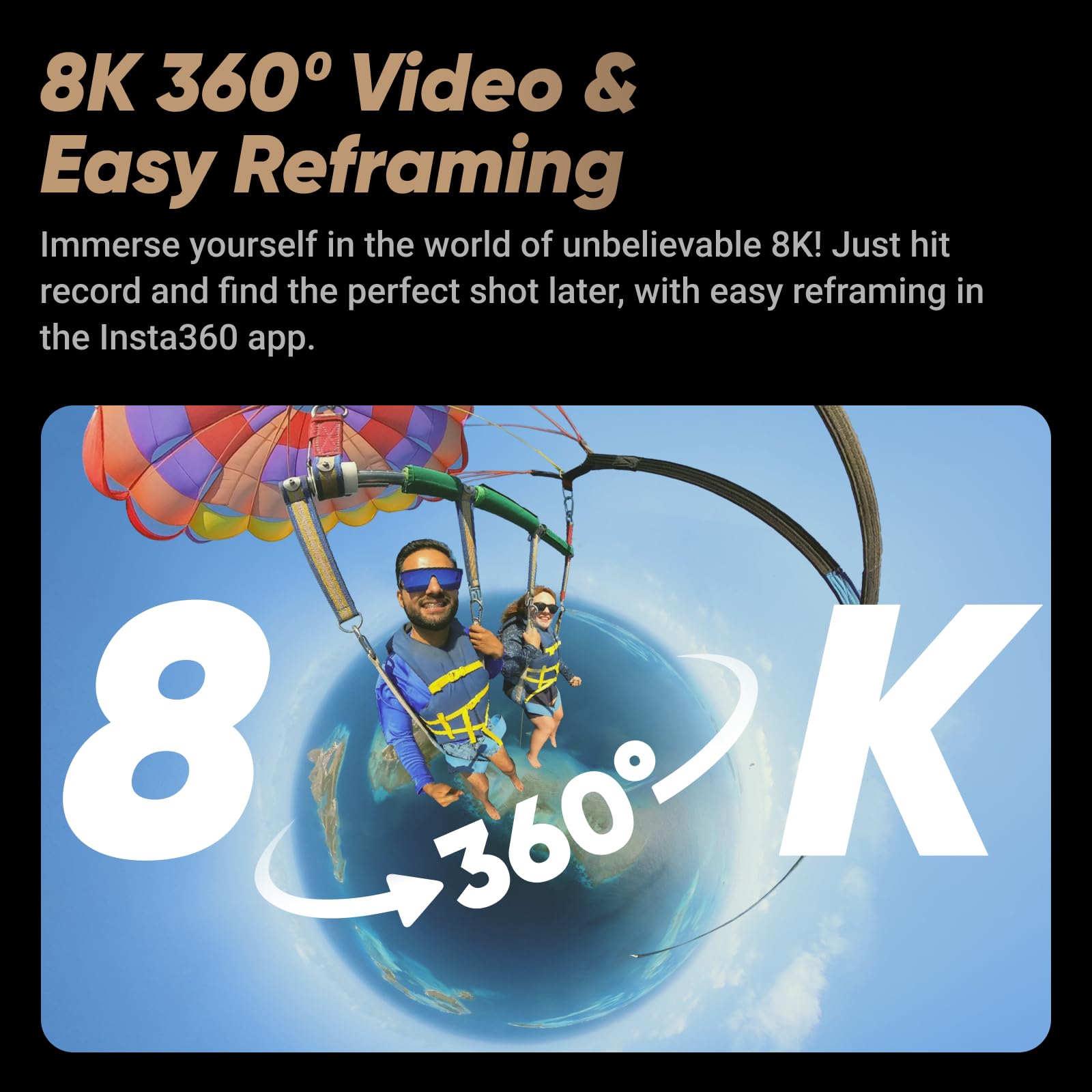 Insta360 X4 Peter McKinnon - Waterproof 8K 360 Action Camera, 4K Wide-Angle Video, Invisible Selfie Stick Effect, Removable Lens Guards, 135 Min Battery Life, AI Editing, Stabilization 2