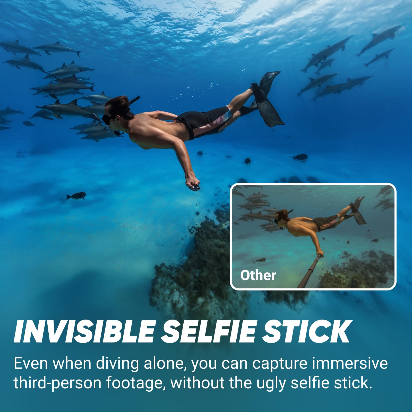 Insta360 X4 Motorcycle Handlebar Bundle - Waterproof 8K 360 Action Camera, 4K Wide-Angle Video, Invisible Selfie Stick Effect, Removable Lens Guards, 135 Min Battery Life, AI Editing, Stabilization 3