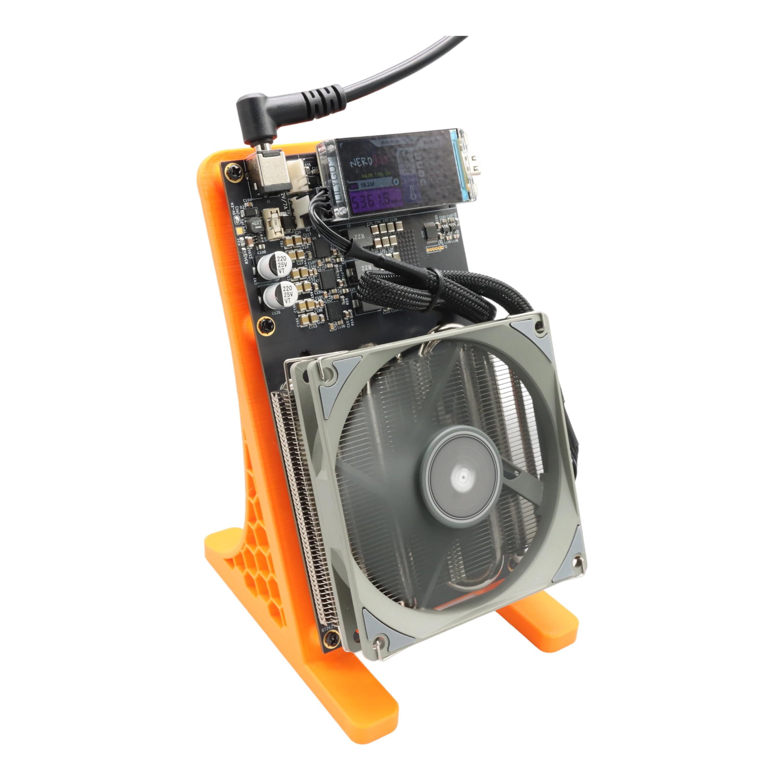 Fully Open-Sources Bitcoin Miner NerdQaxe++ 4.8TH/S 68W Powerful High Efficiency Crypto Asic Miner Bitcoin Lottery Miner with 120W PSU 3