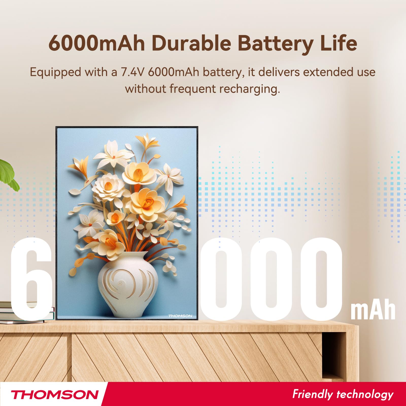 THOMSON Wireless Bluetooth Speakers with Remote Control,Art Painting Decoration Speakers Wall Mounted,Built-in Battery, Suitable for Bedroom, Office, Living Room, Hotel, Restaurant 6