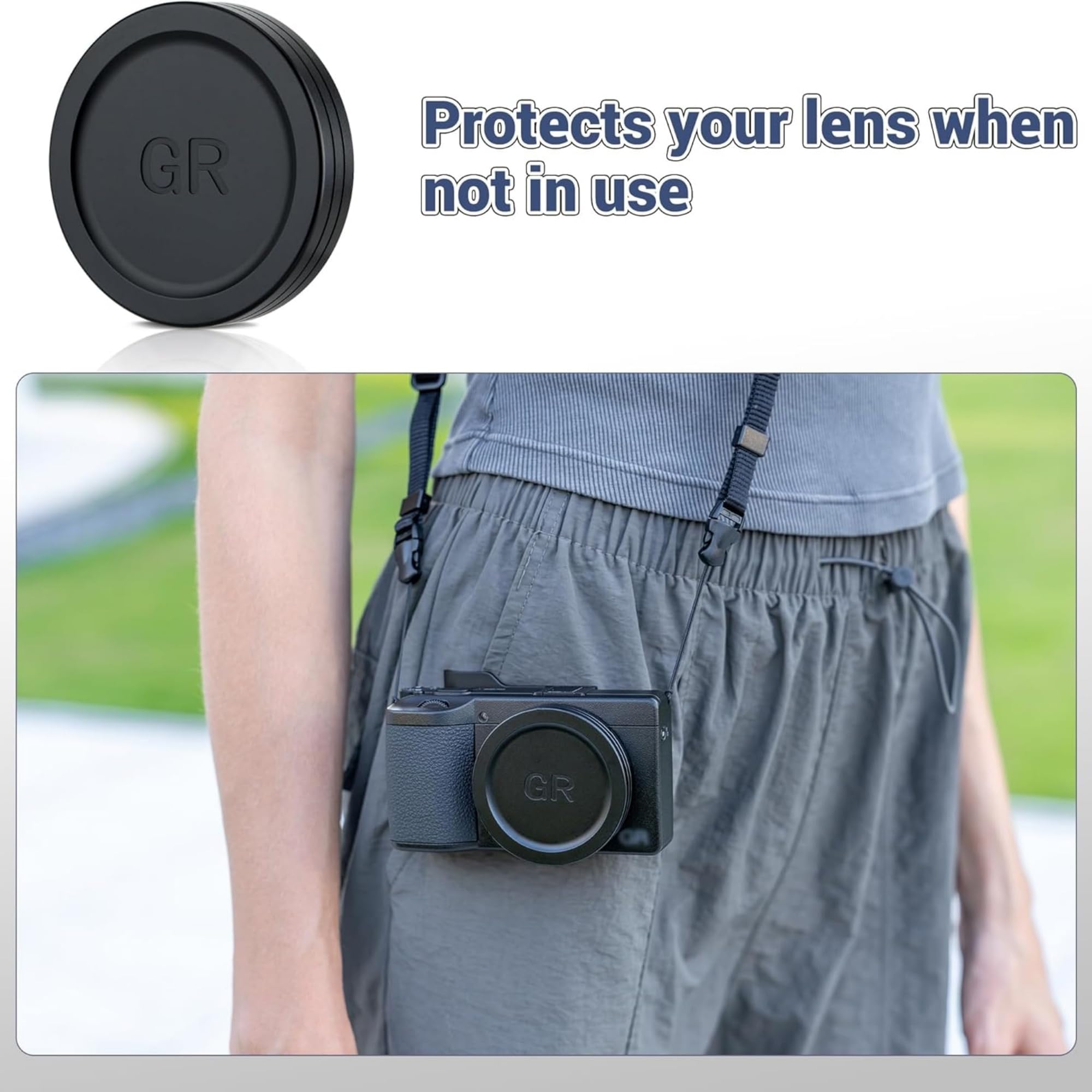 Camera Lens Cap for Ricoh GR IV GRIV GR4 GR IV HDF Monochrome with Soft EVA 2